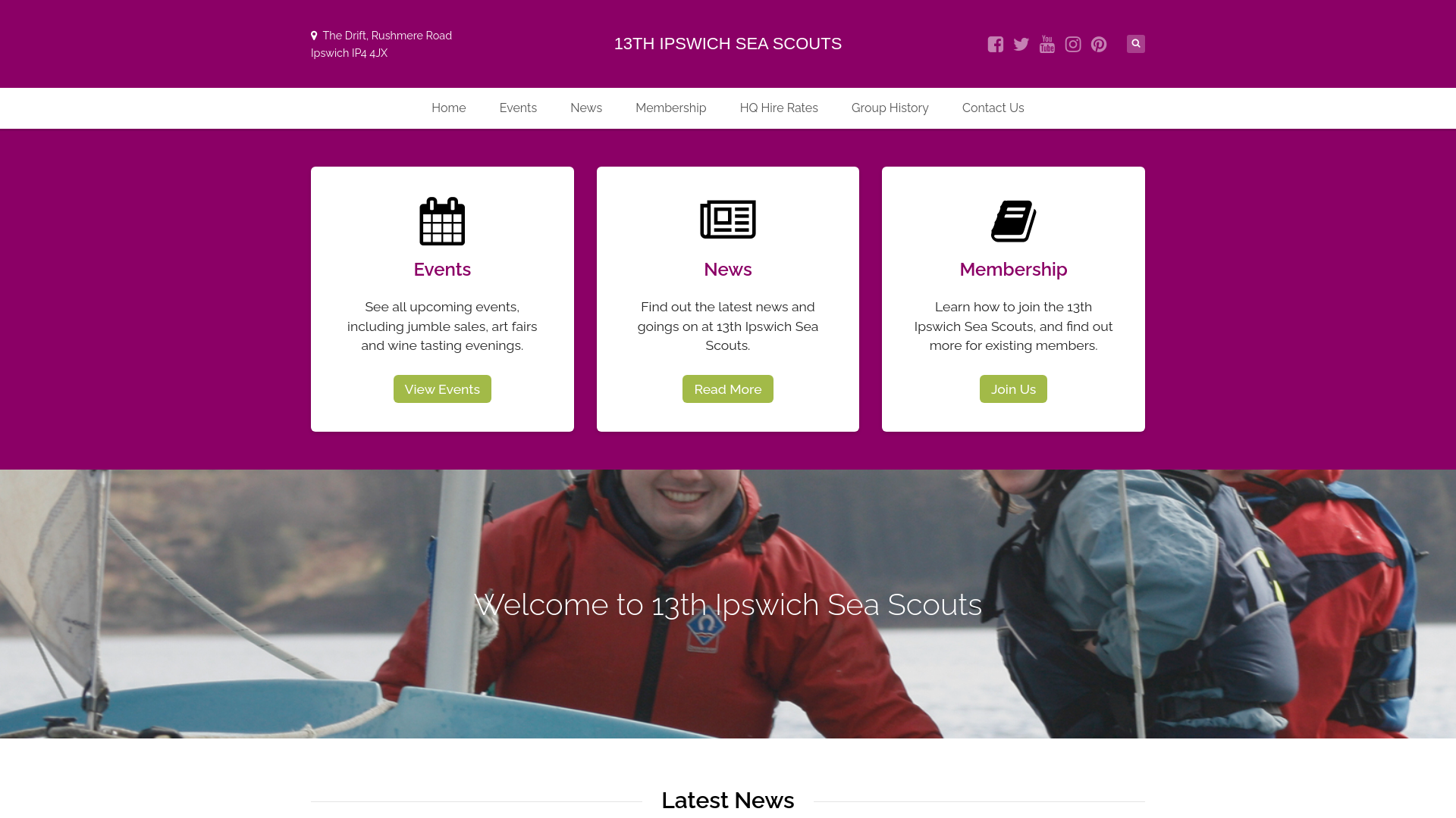 Website screenshot