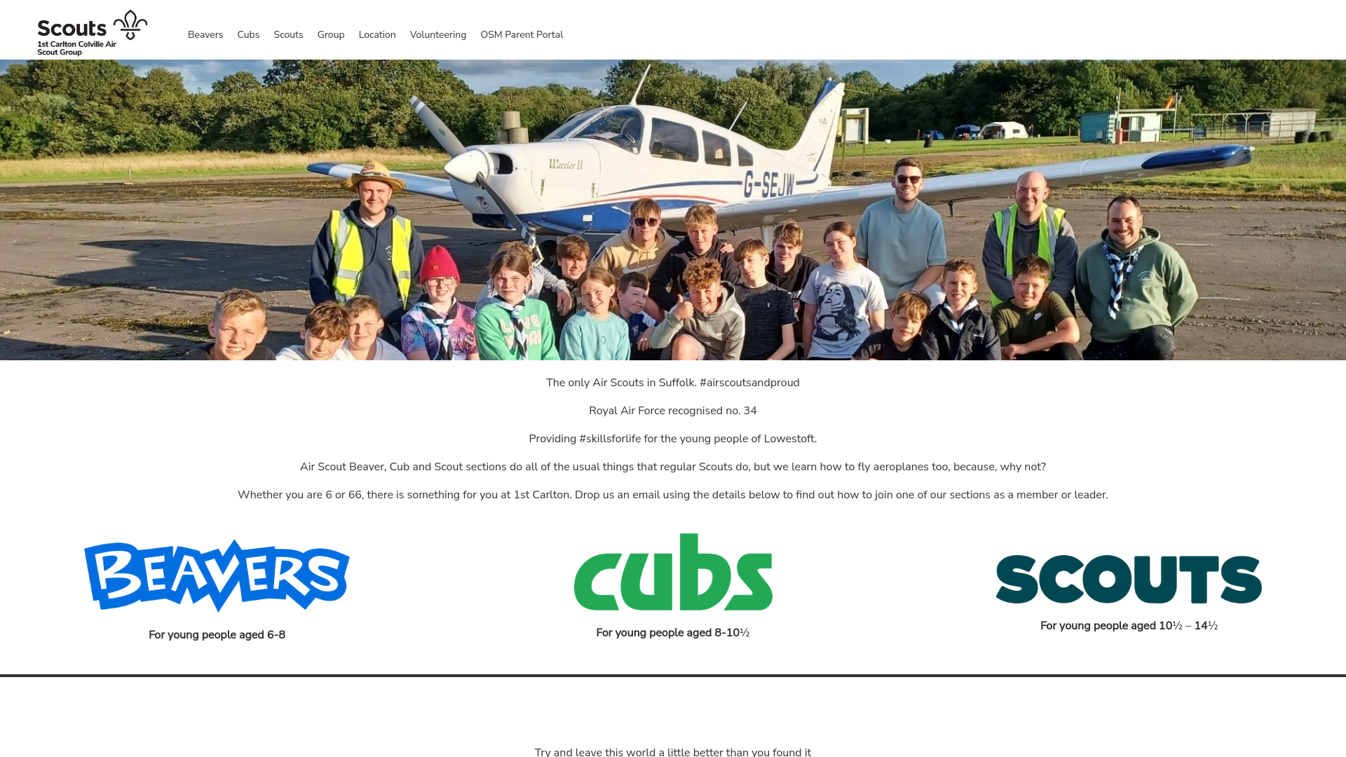 Website screenshot