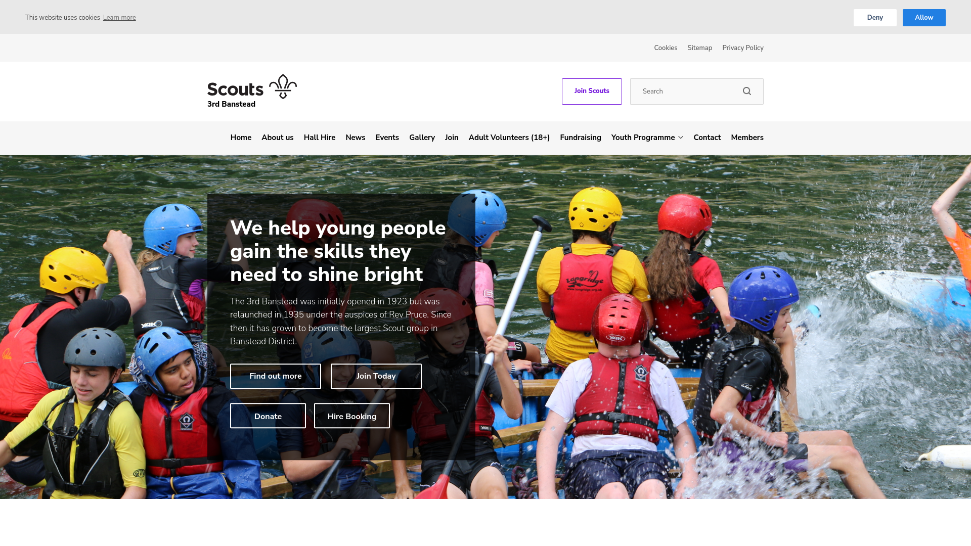 Website screenshot