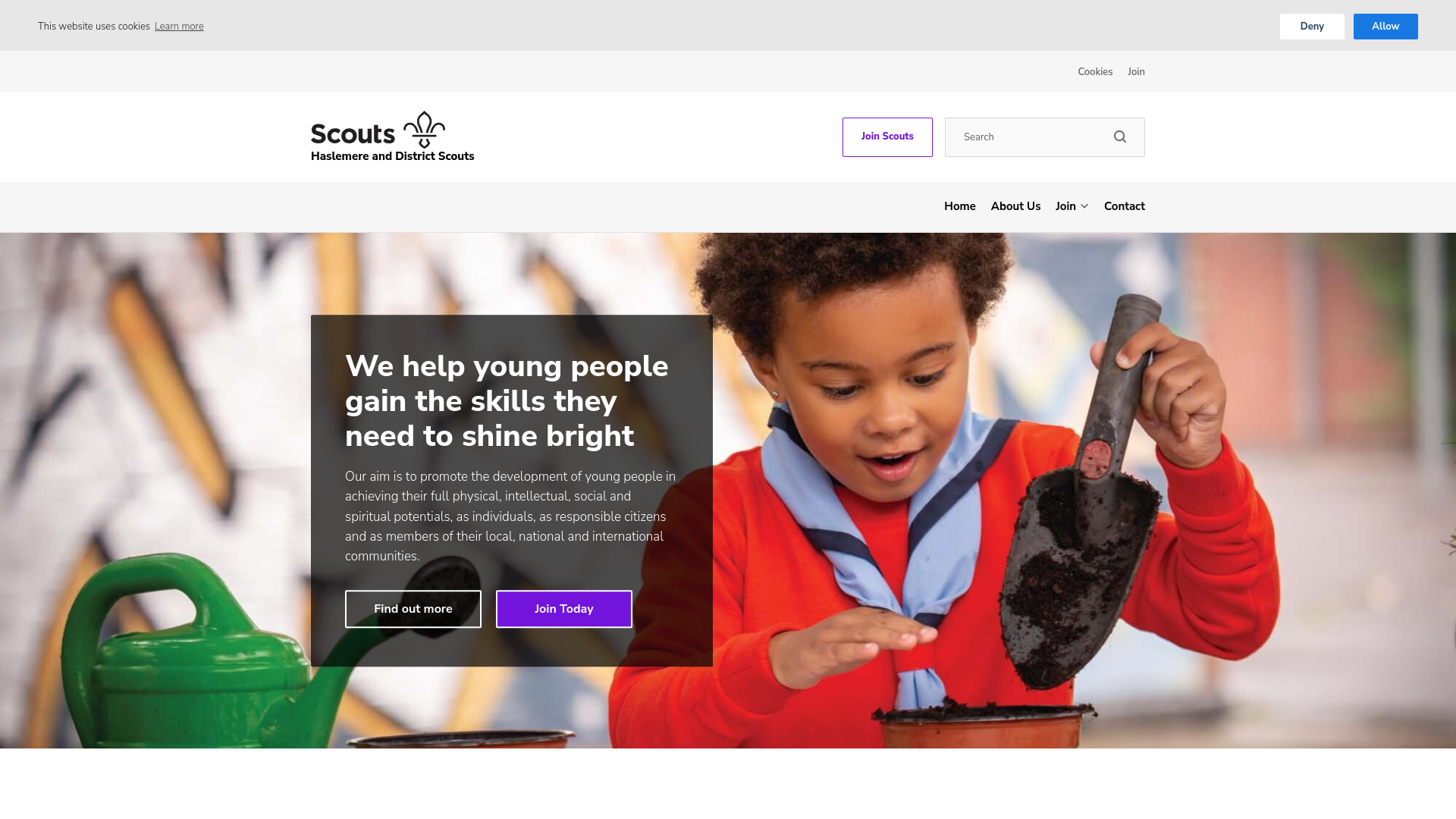 Website screenshot