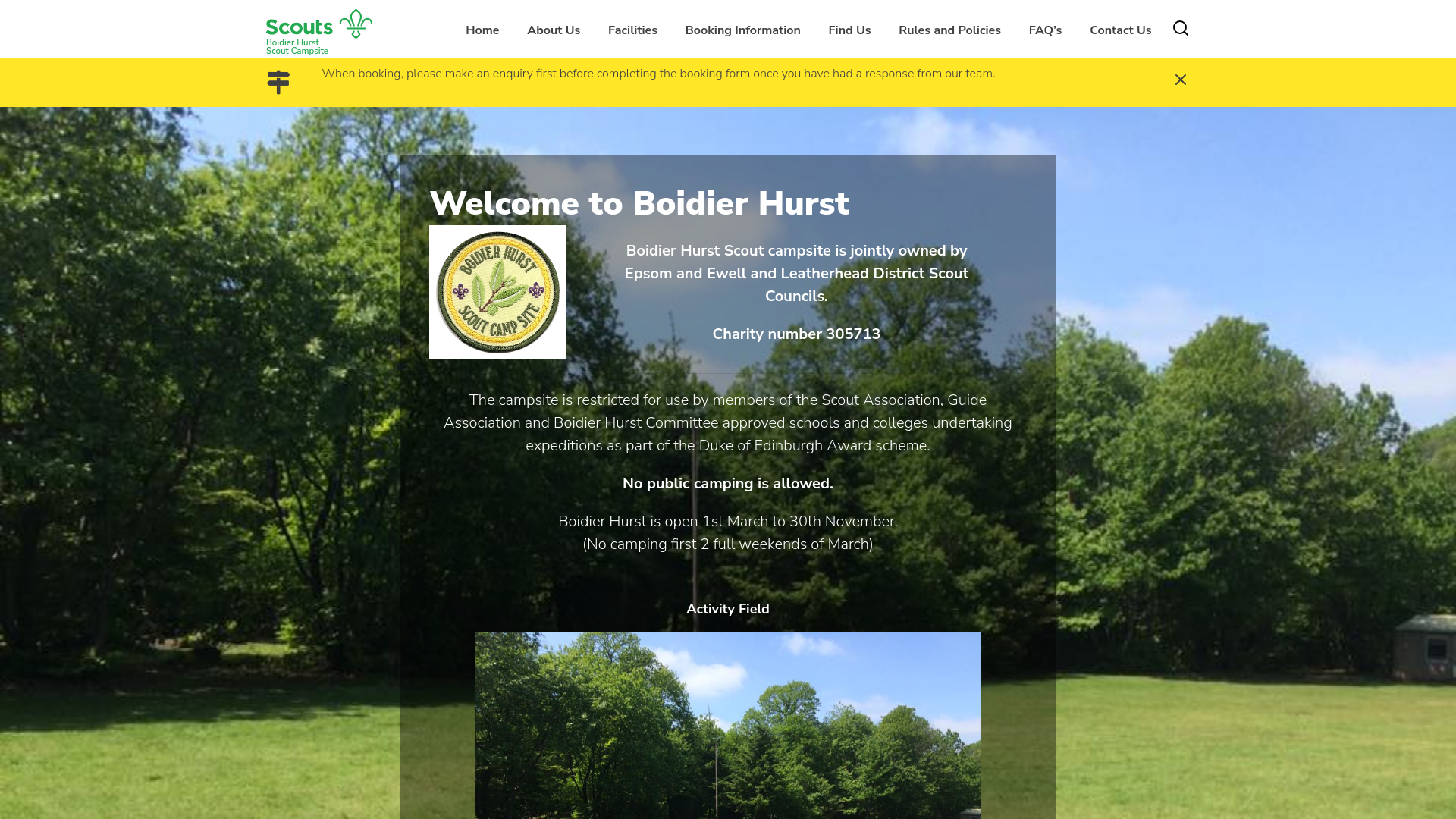 Website screenshot