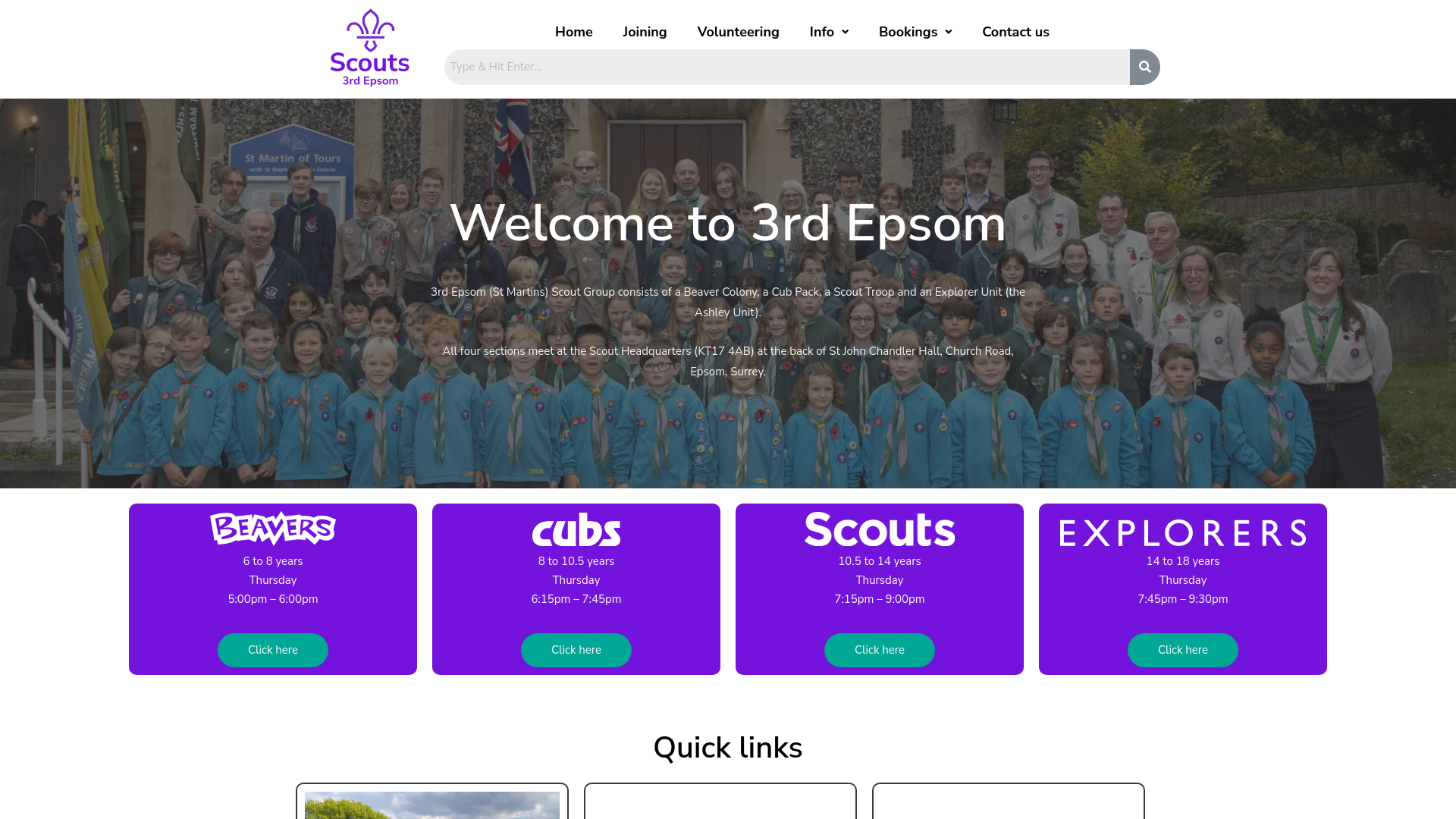 Website screenshot