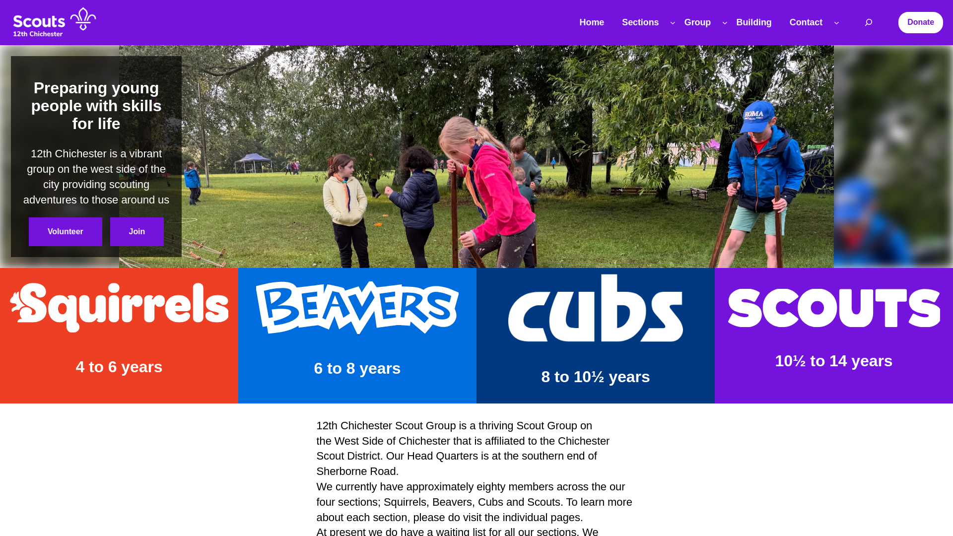 Website screenshot
