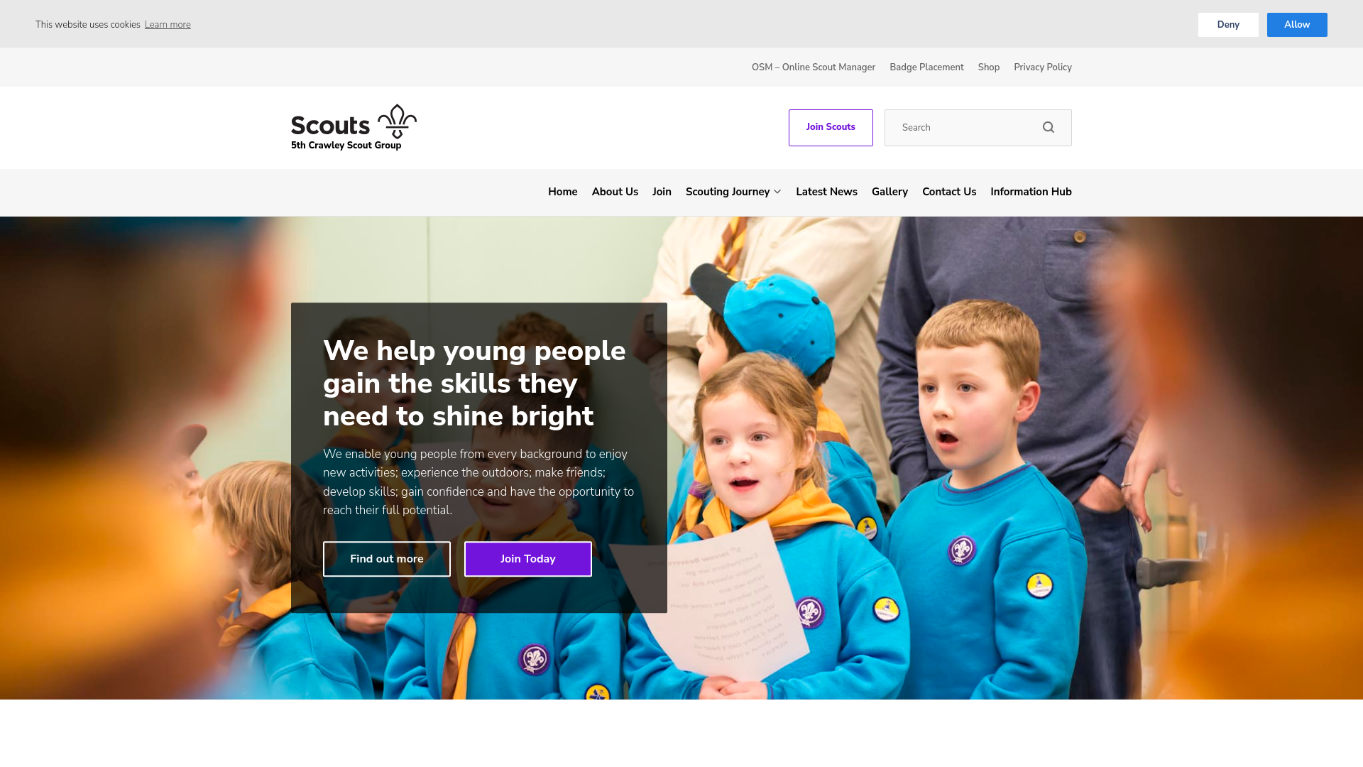 Website screenshot
