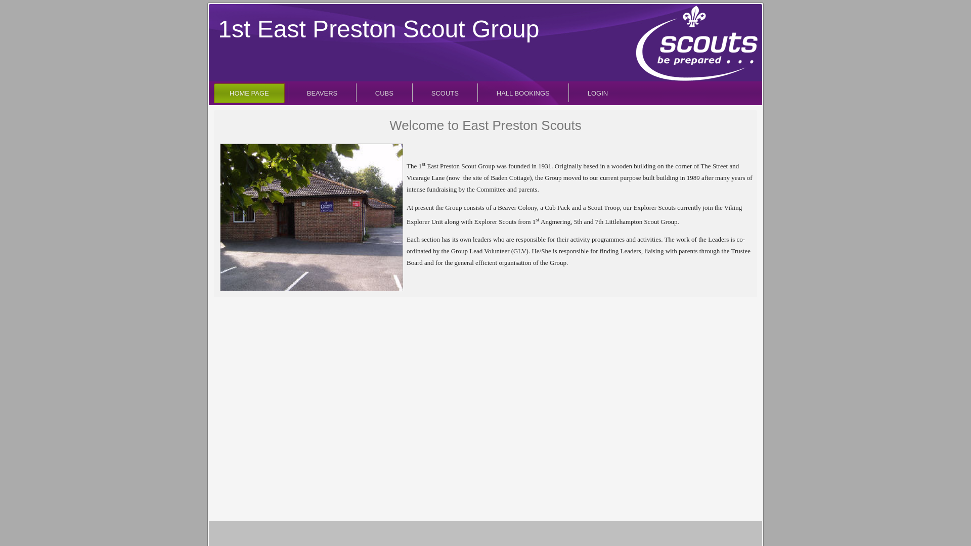 Website screenshot