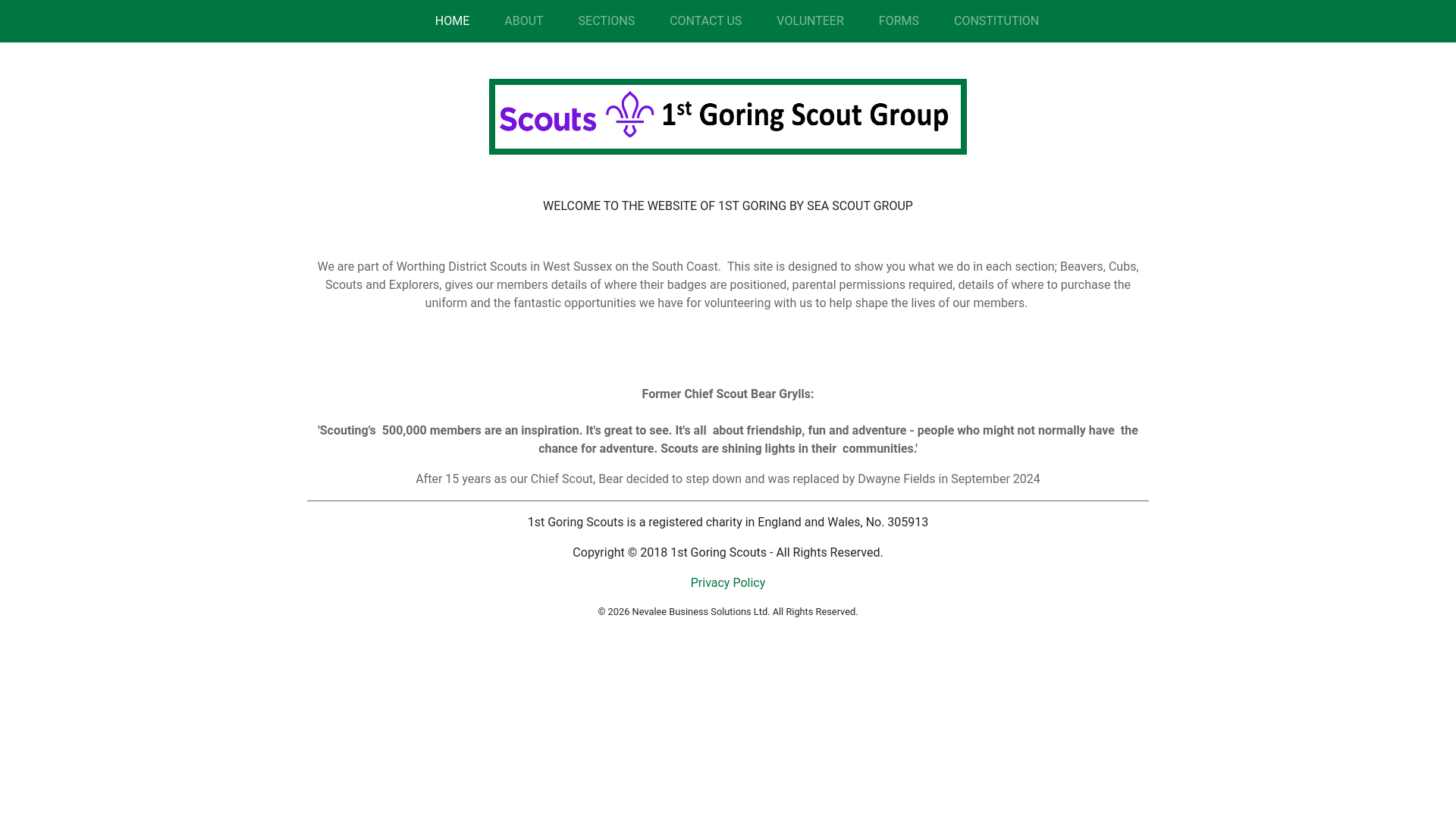 Website screenshot