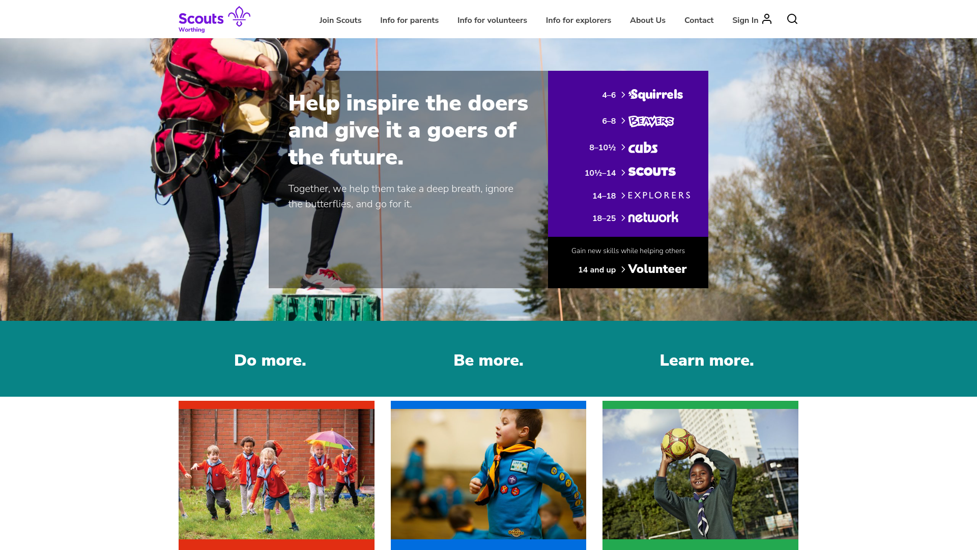 Website screenshot