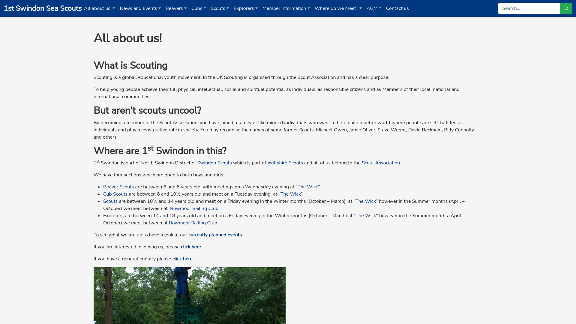 Website screenshot