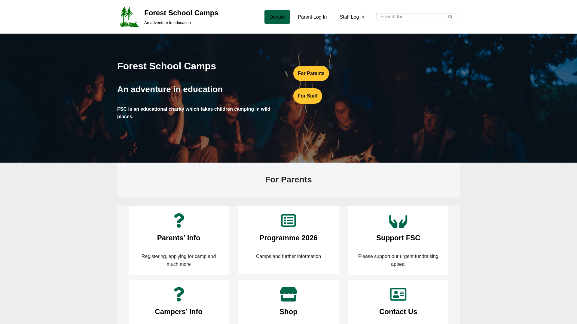 Website screenshot