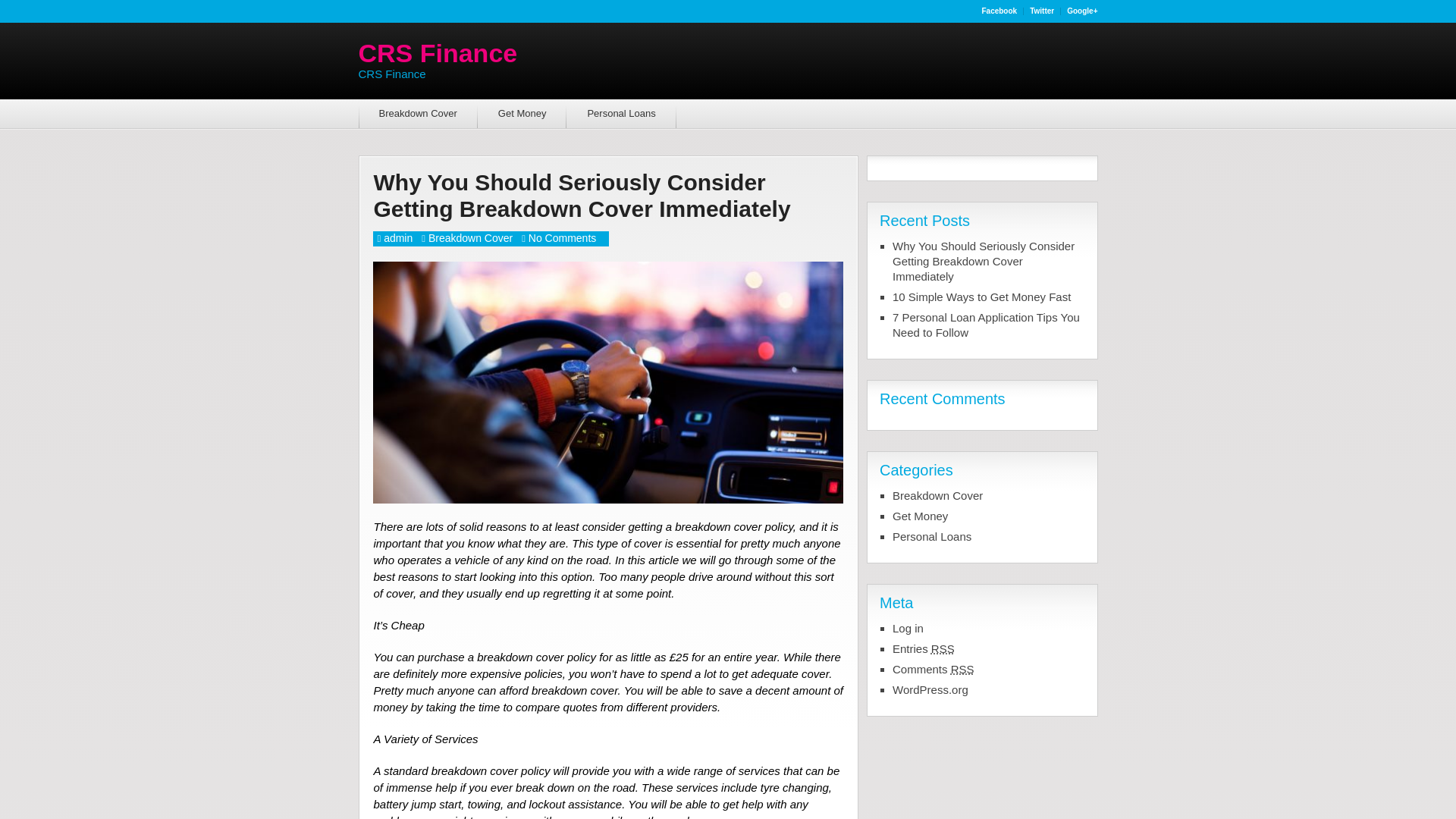 Website screenshot