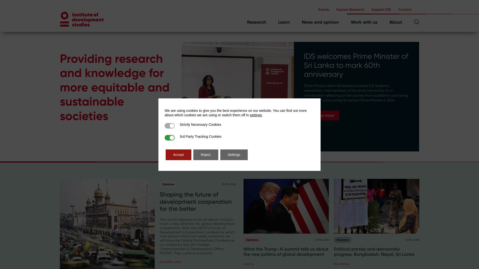 Website screenshot