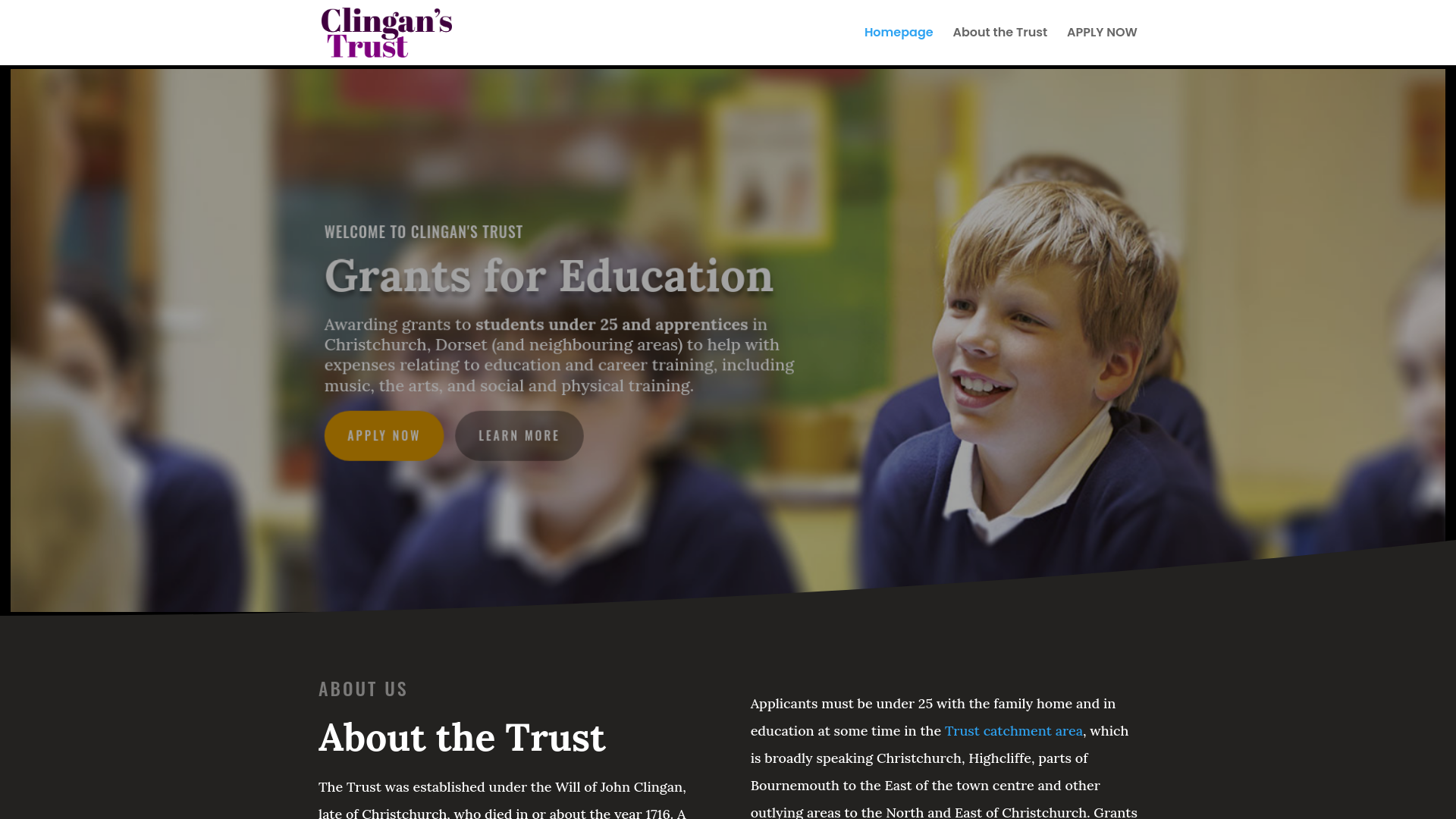 Website screenshot