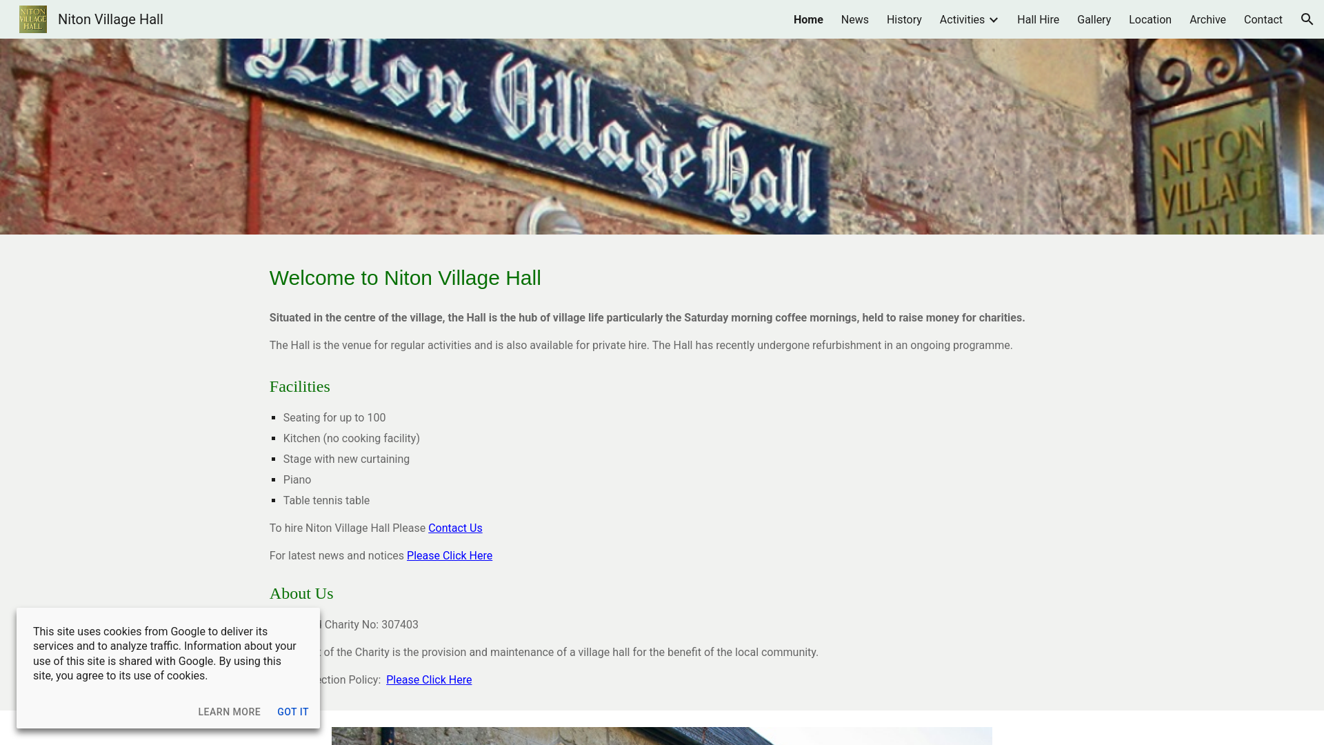 Website screenshot