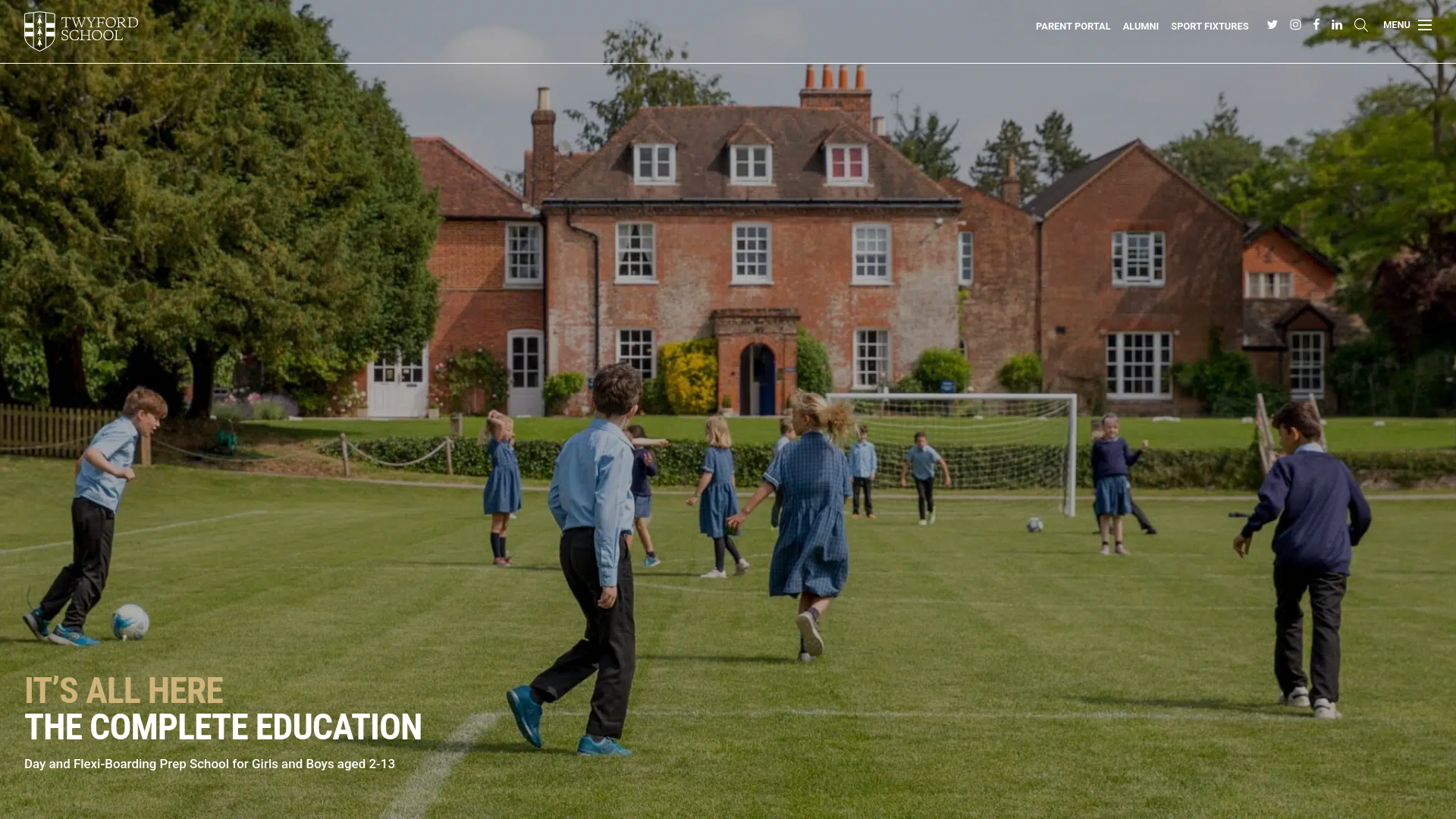 Website screenshot