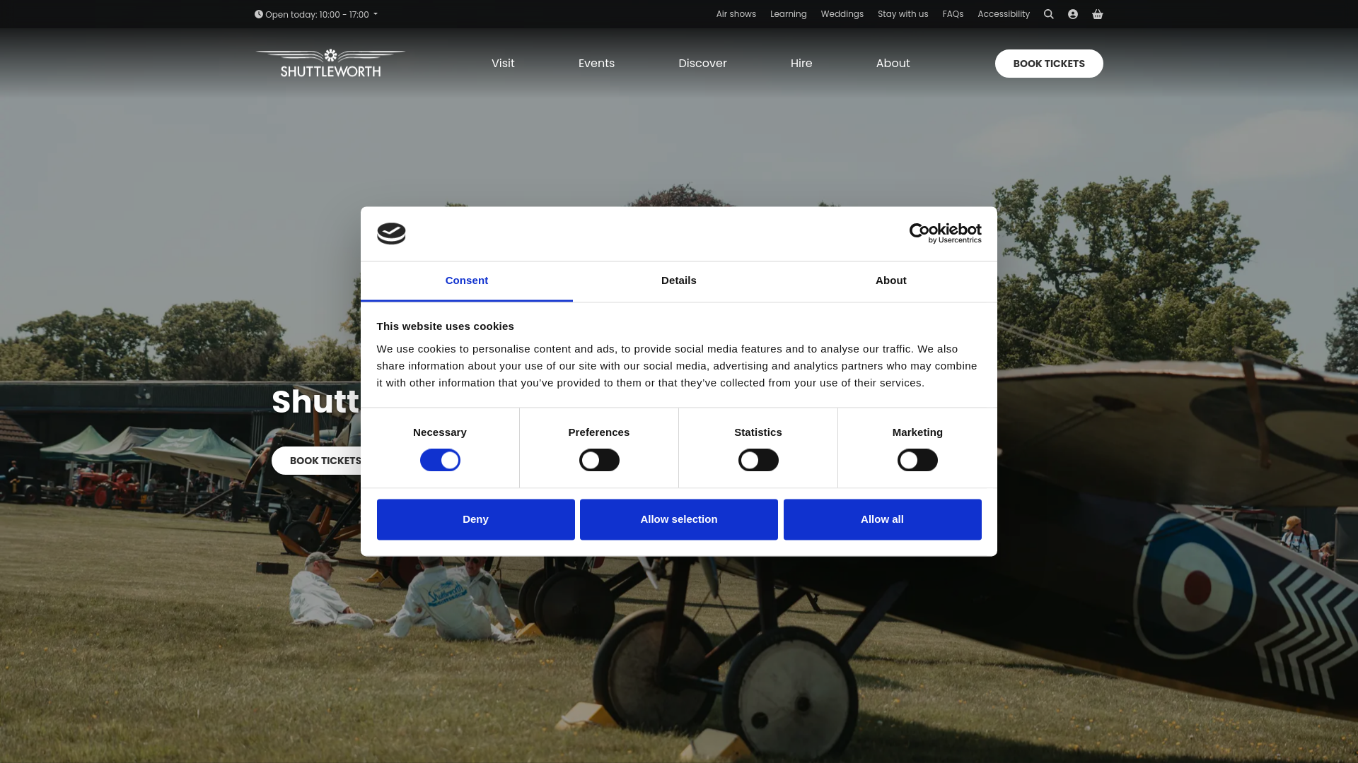 Website screenshot