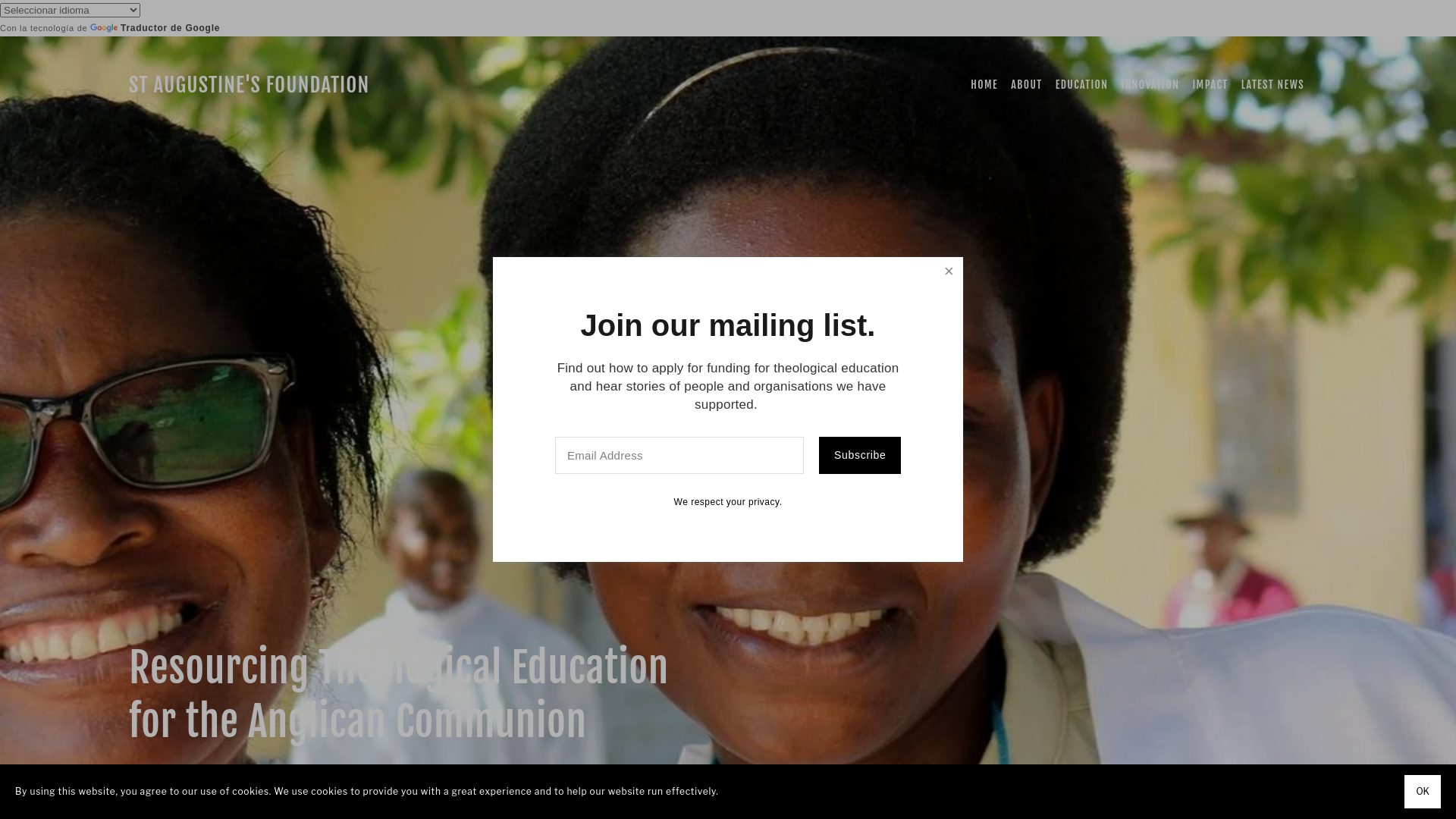 Website screenshot
