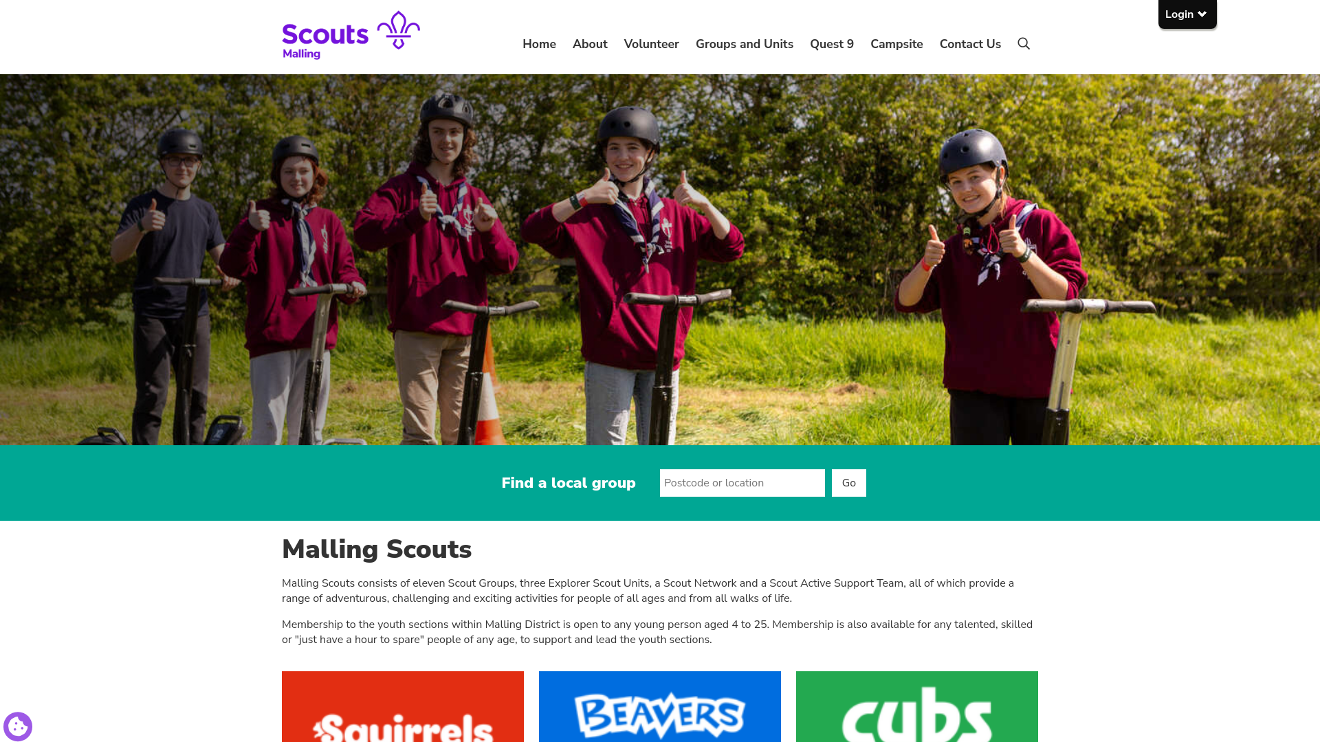 Website screenshot