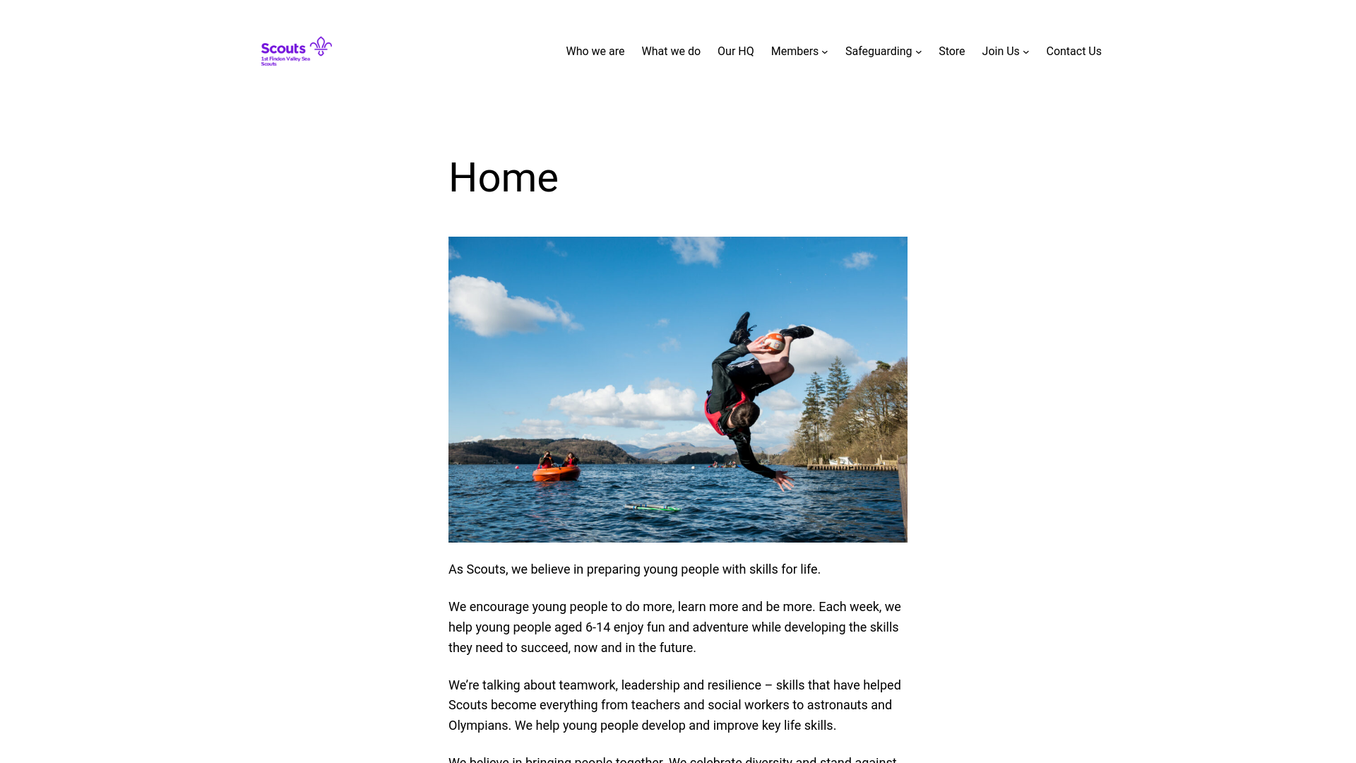 Website screenshot