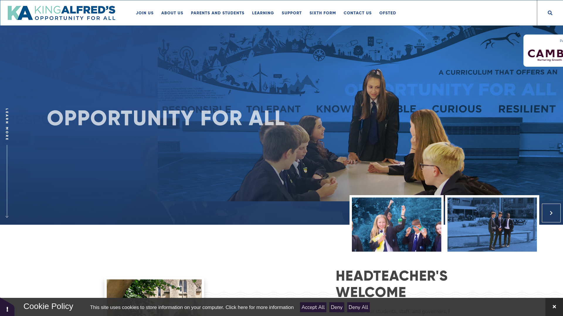 Website screenshot