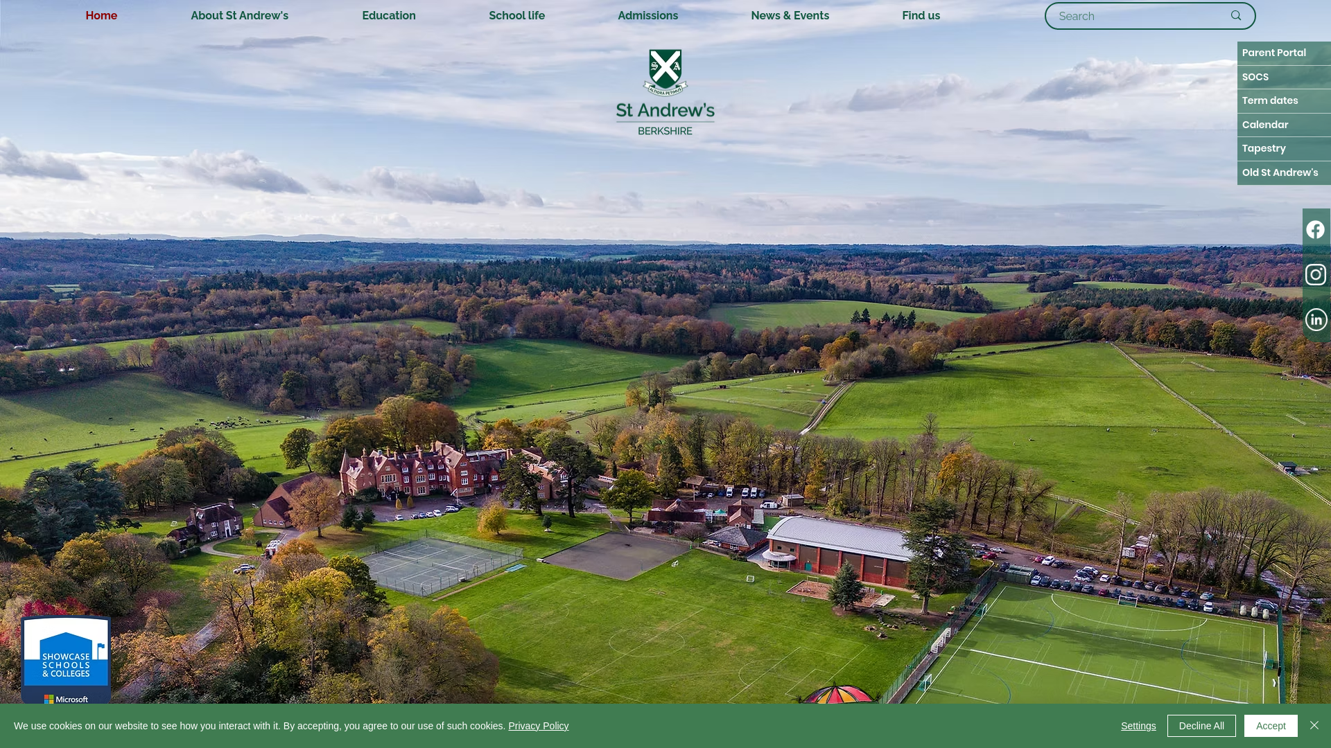 Website screenshot