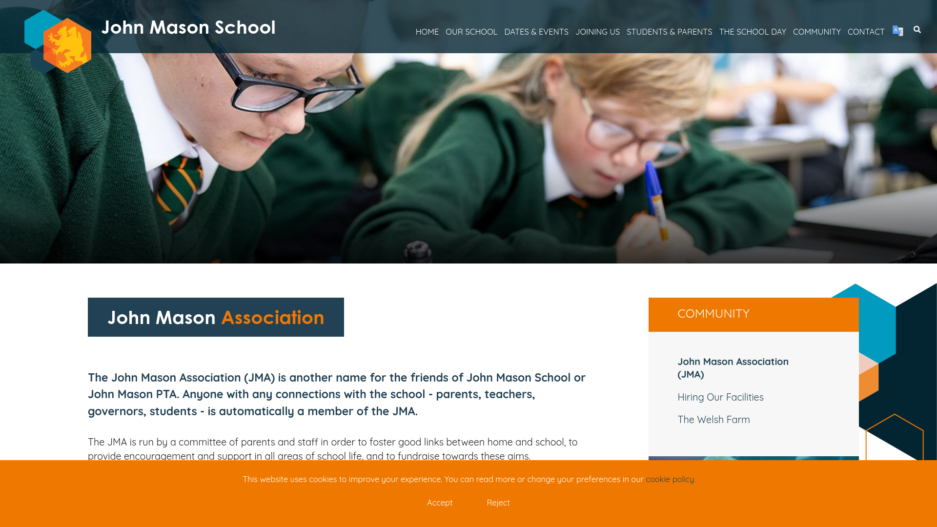 Website screenshot
