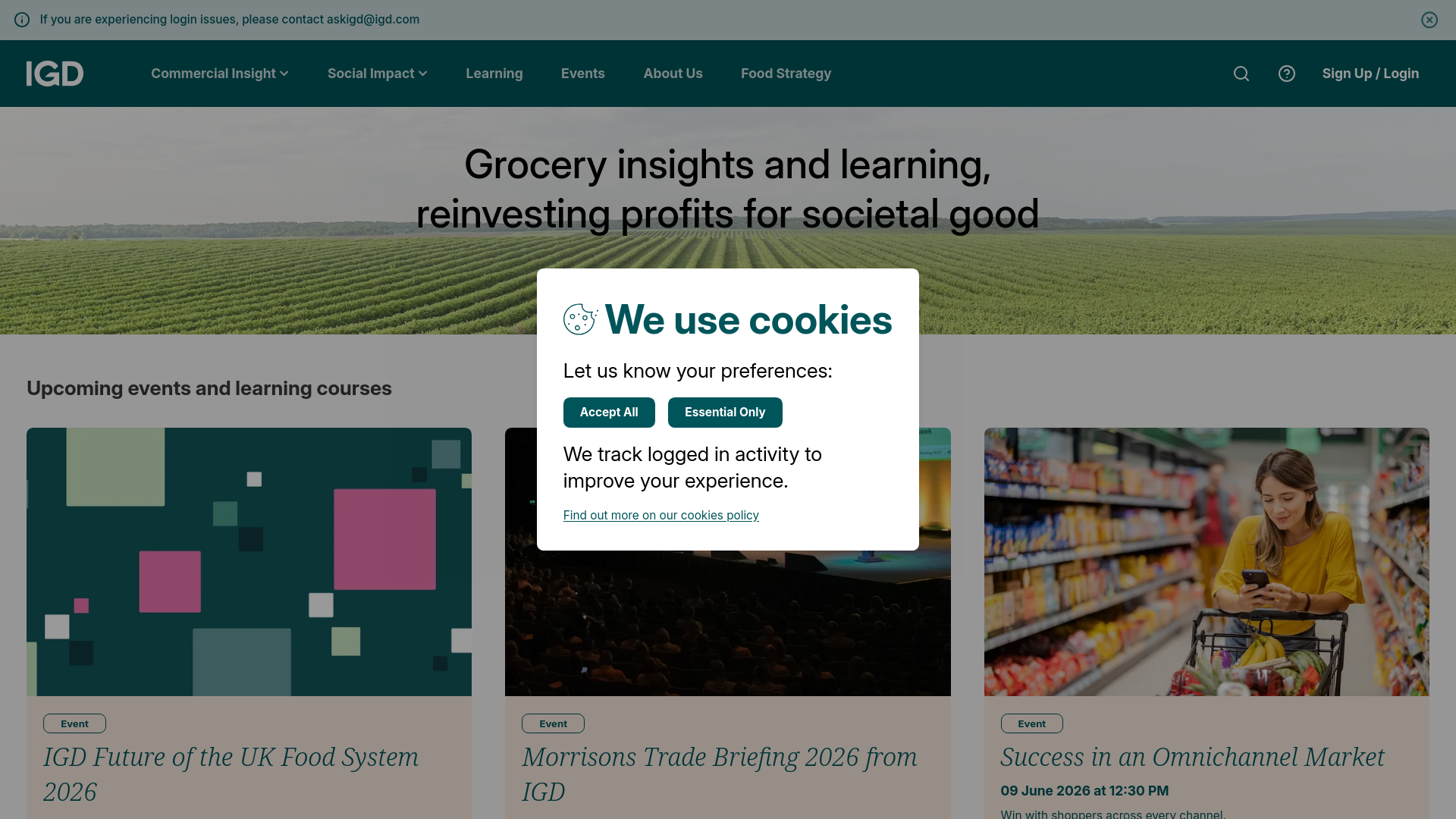 Website screenshot