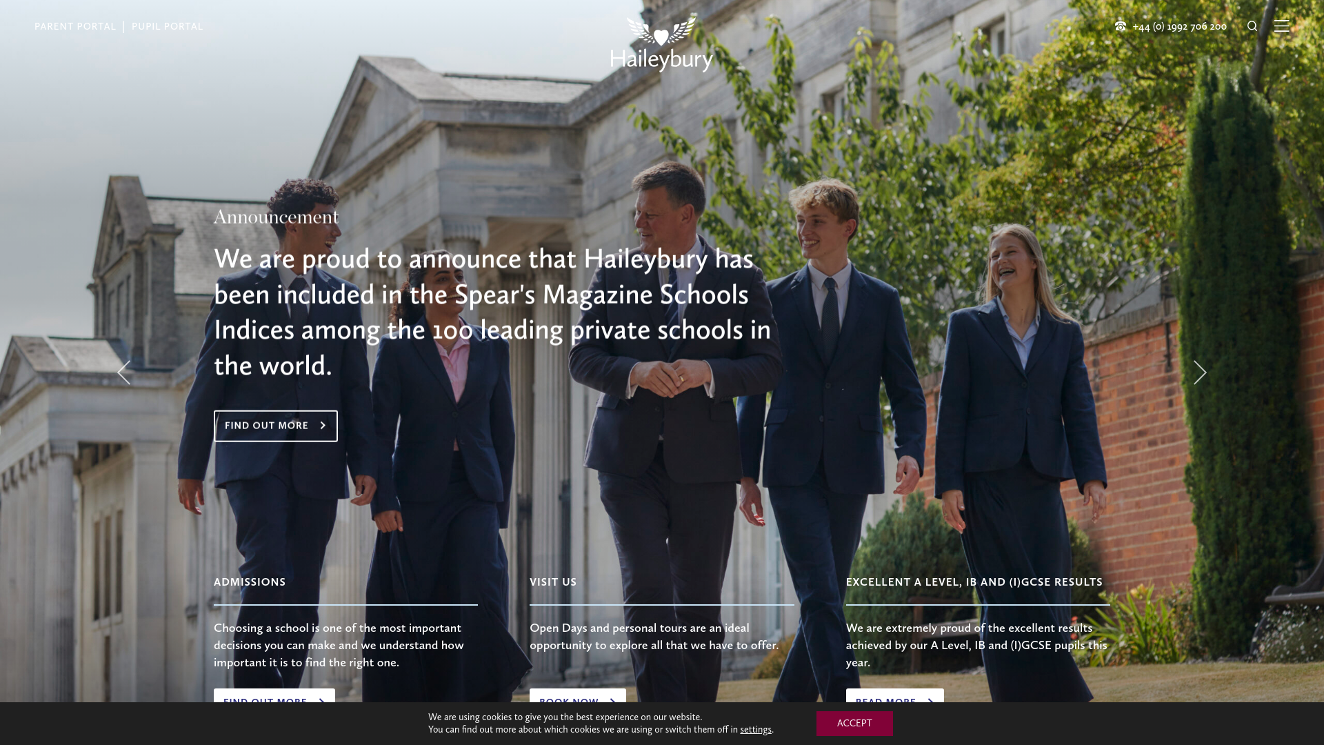 Website screenshot
