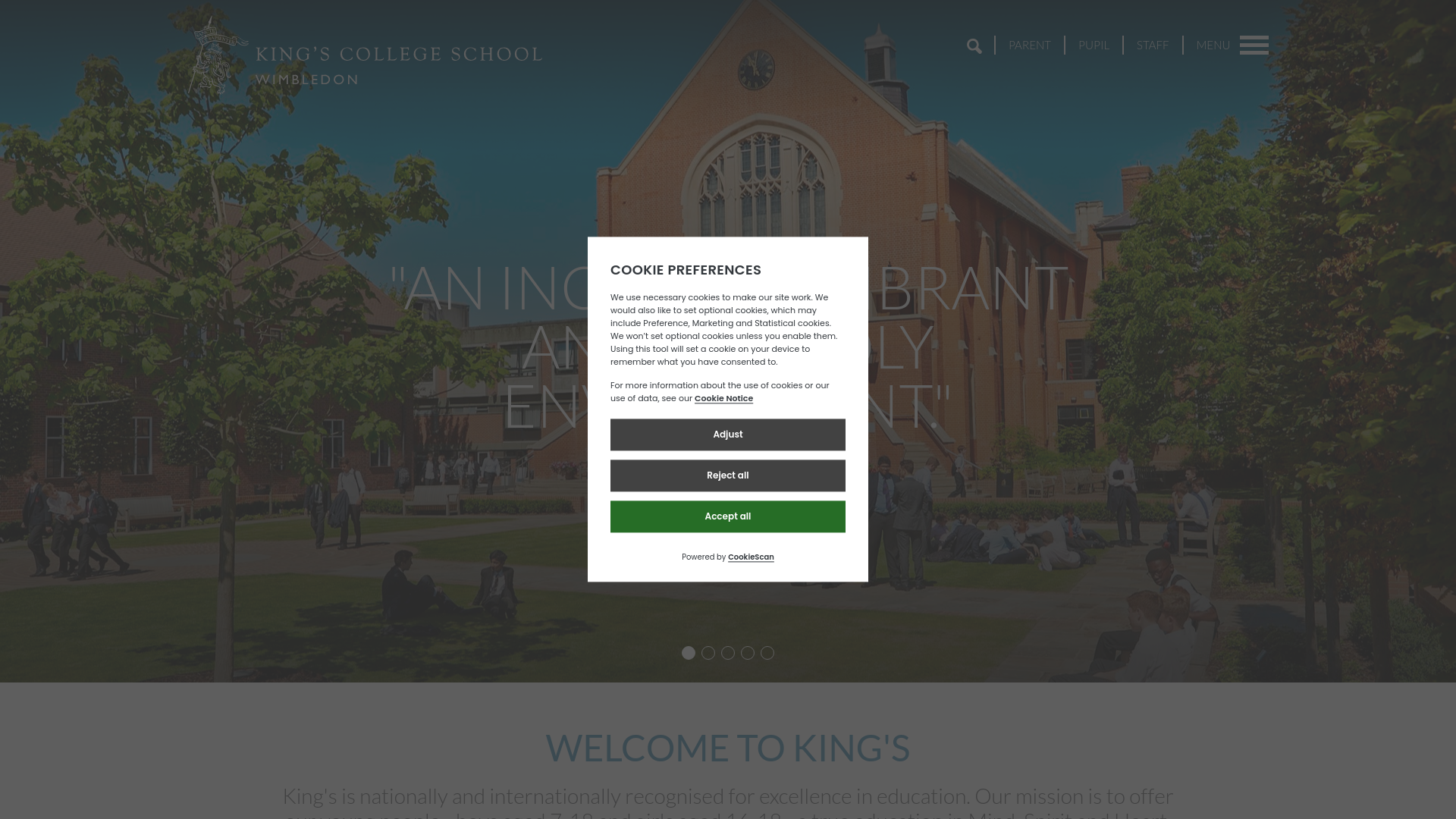 Website screenshot