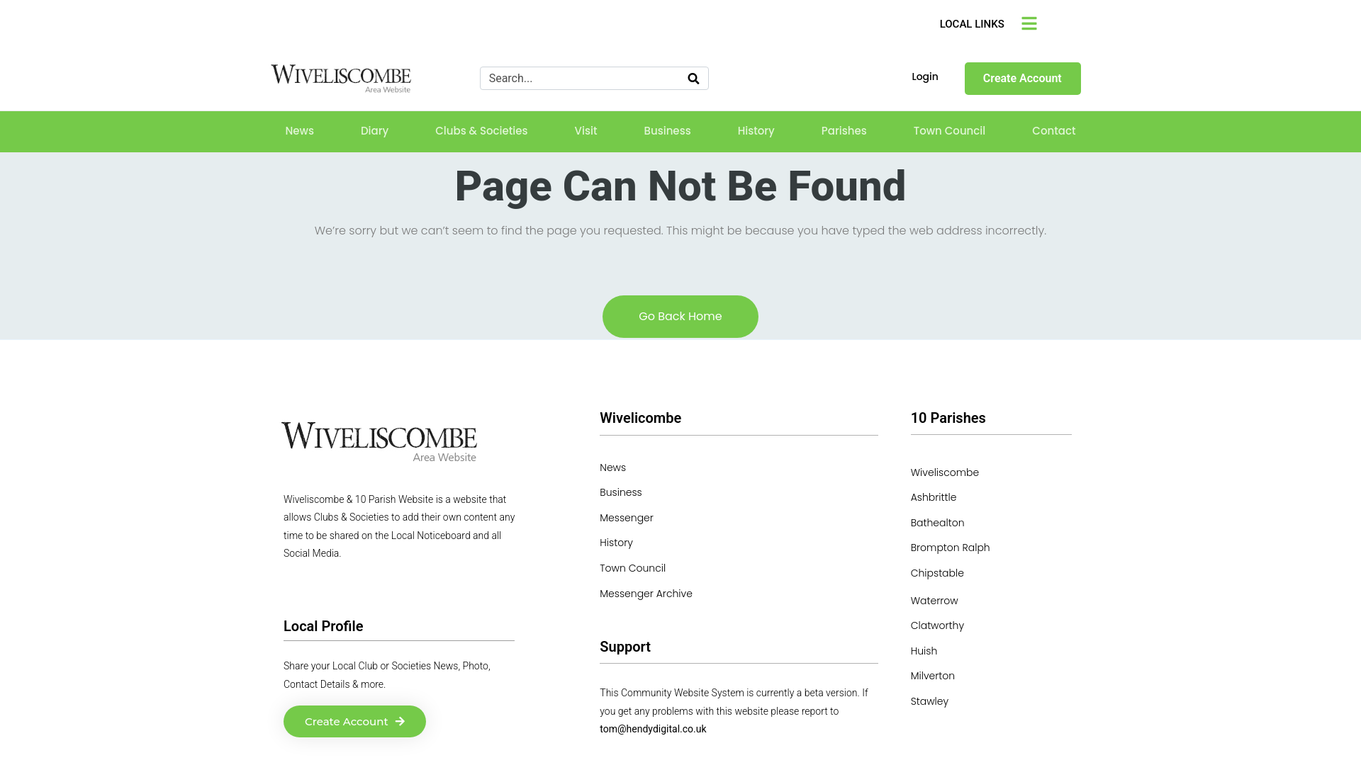 Website screenshot