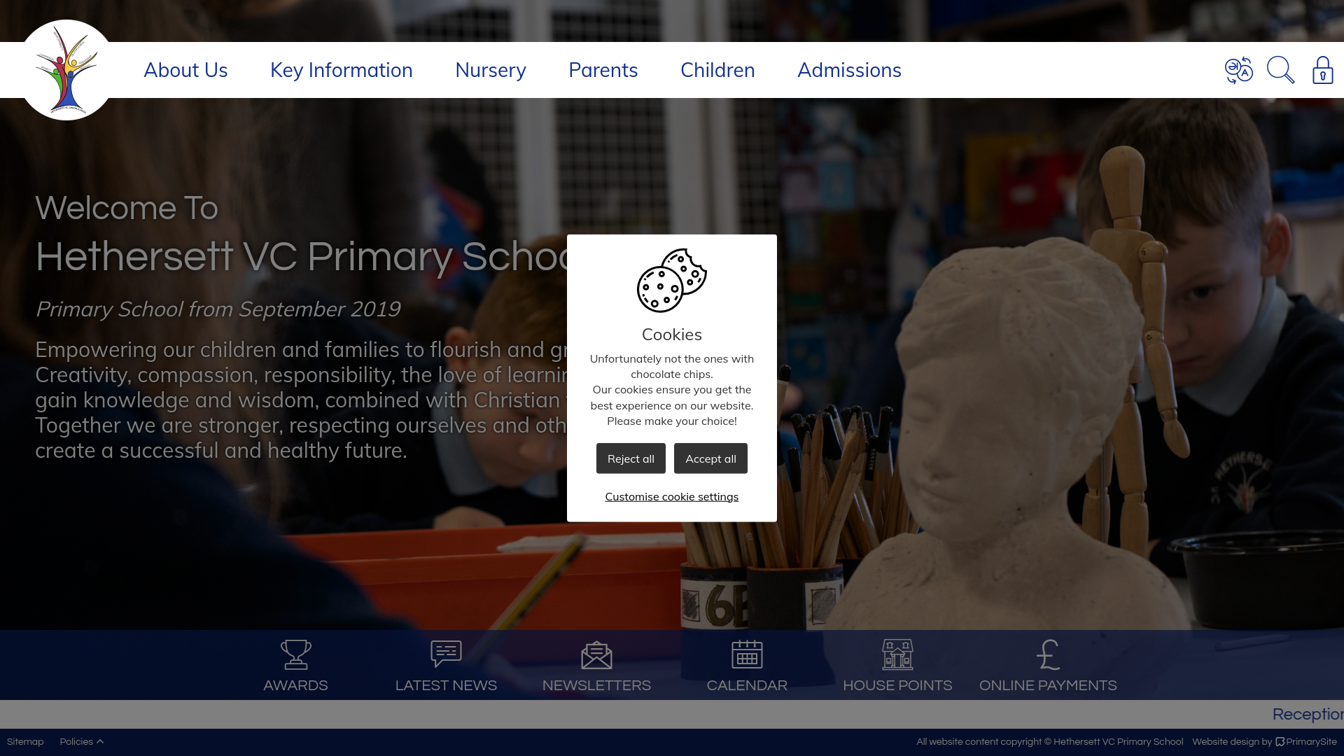 Website screenshot
