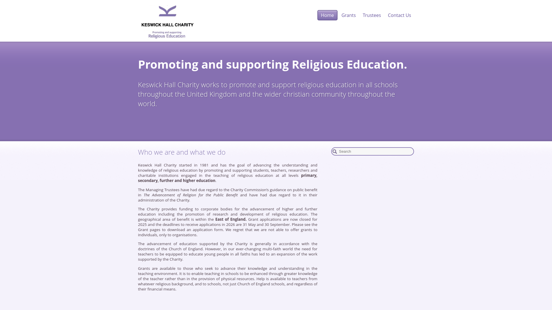 Website screenshot