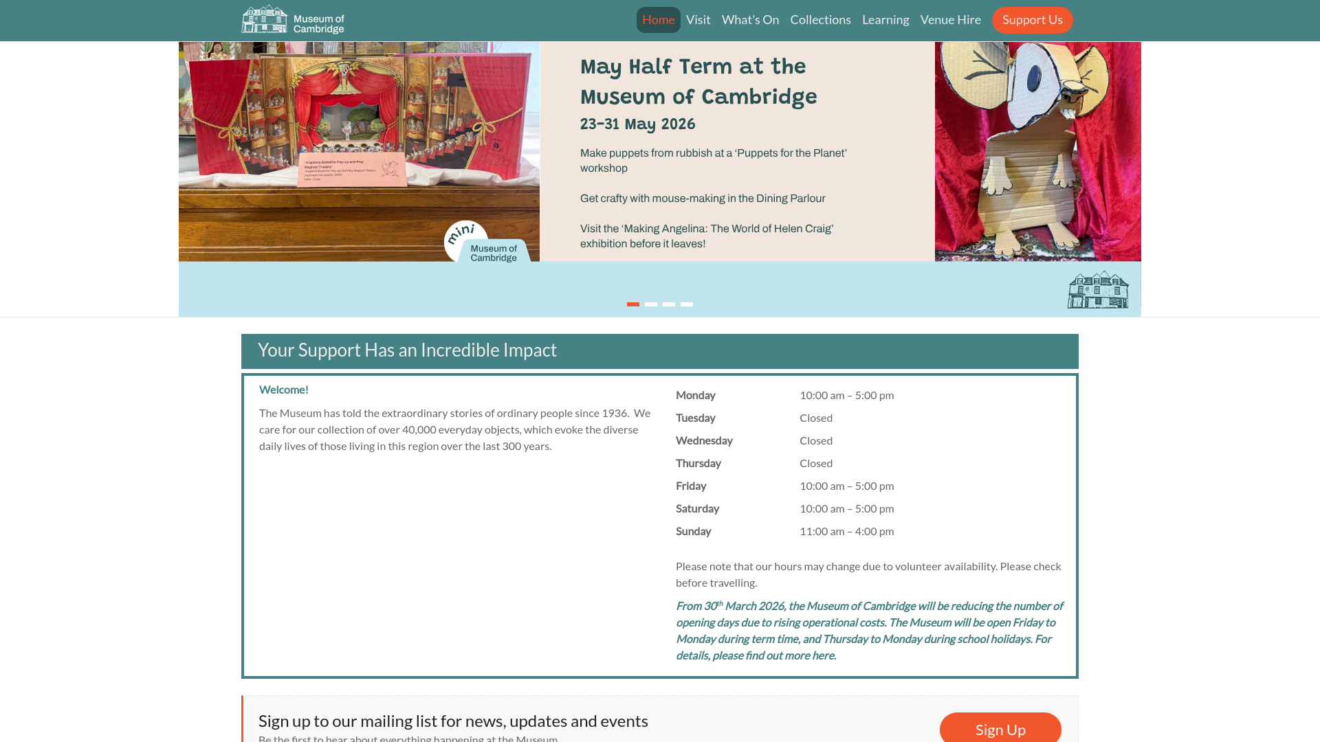 Website screenshot