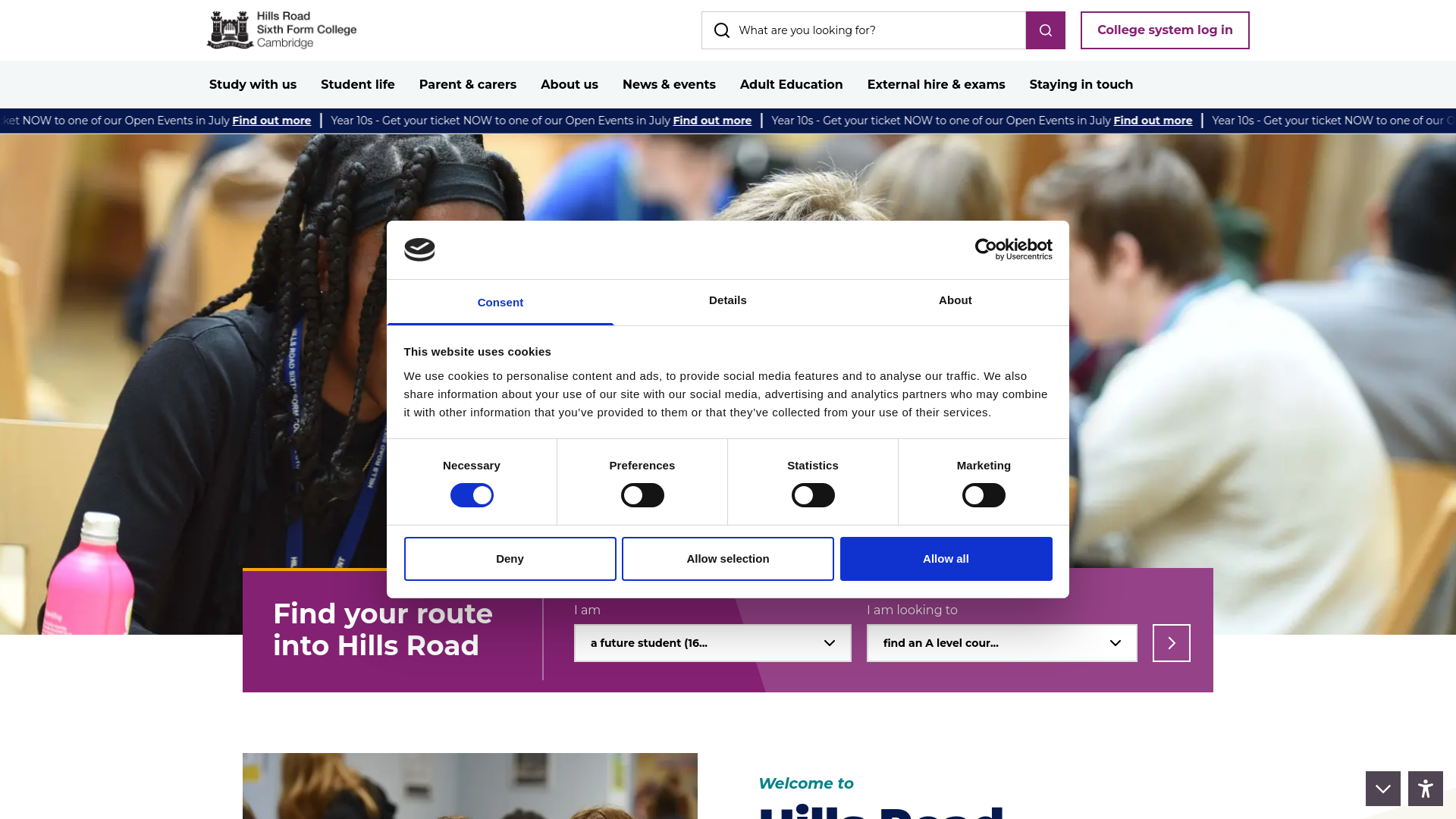 Website screenshot