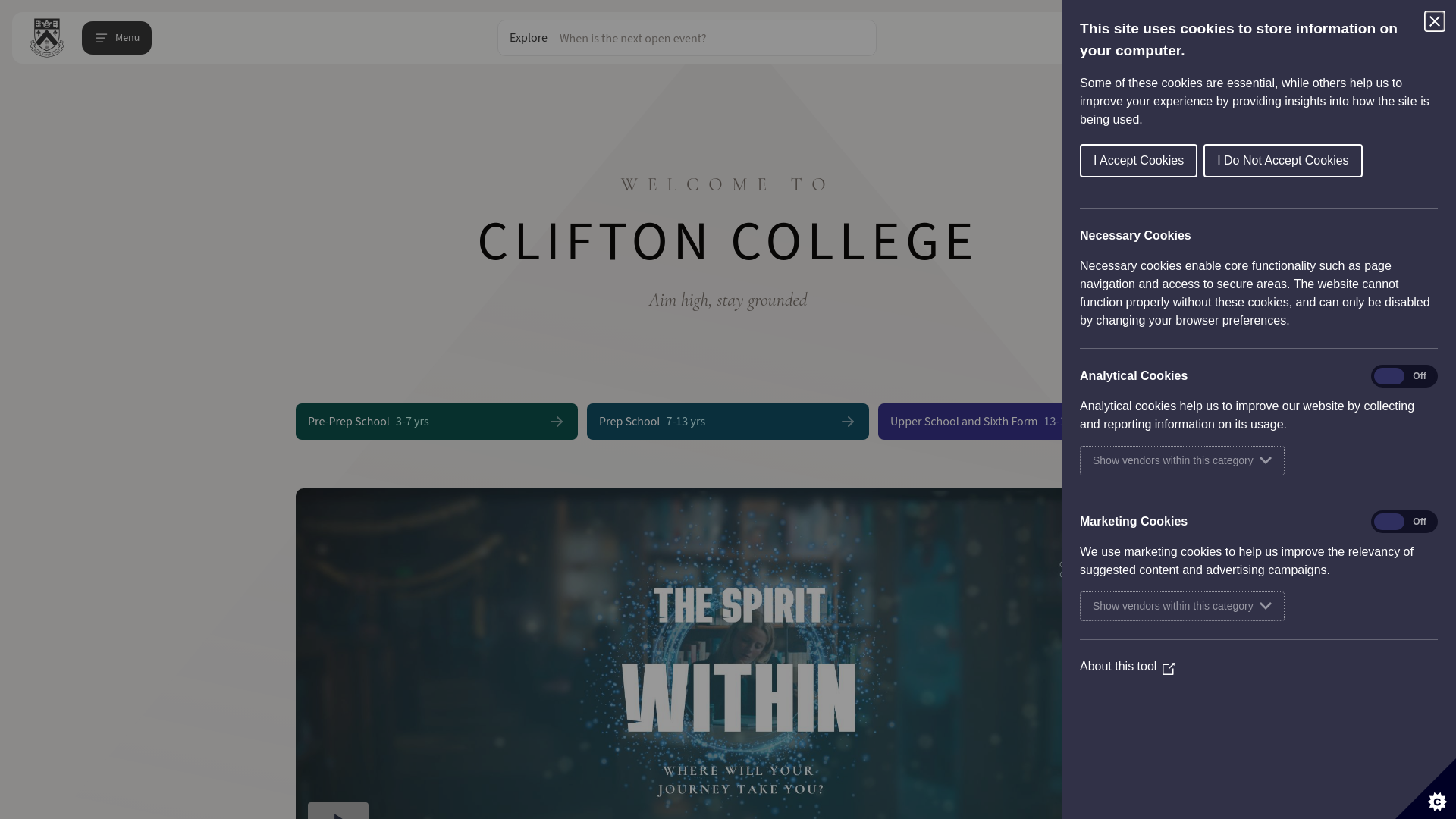 Website screenshot