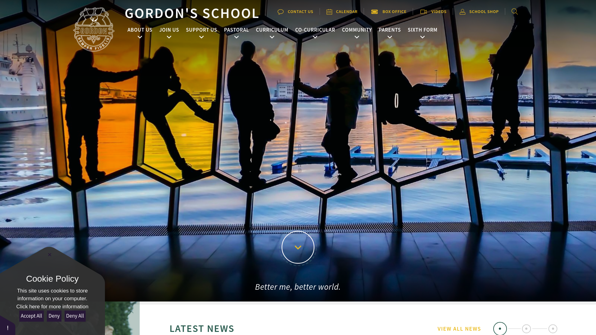 Website screenshot