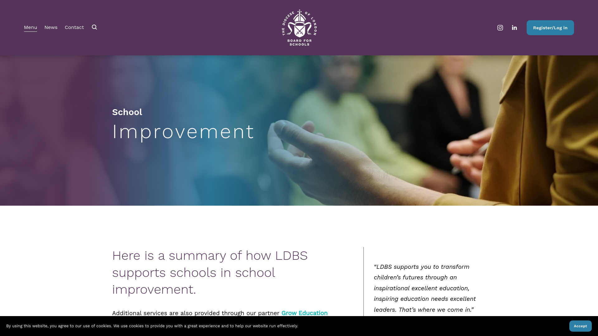 Website screenshot