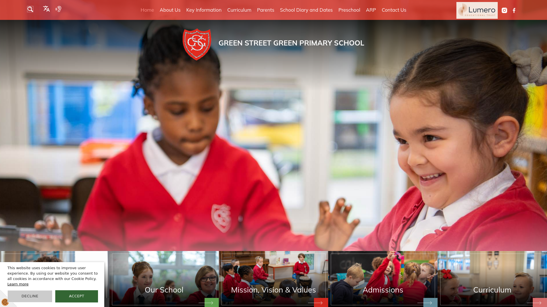 Website screenshot