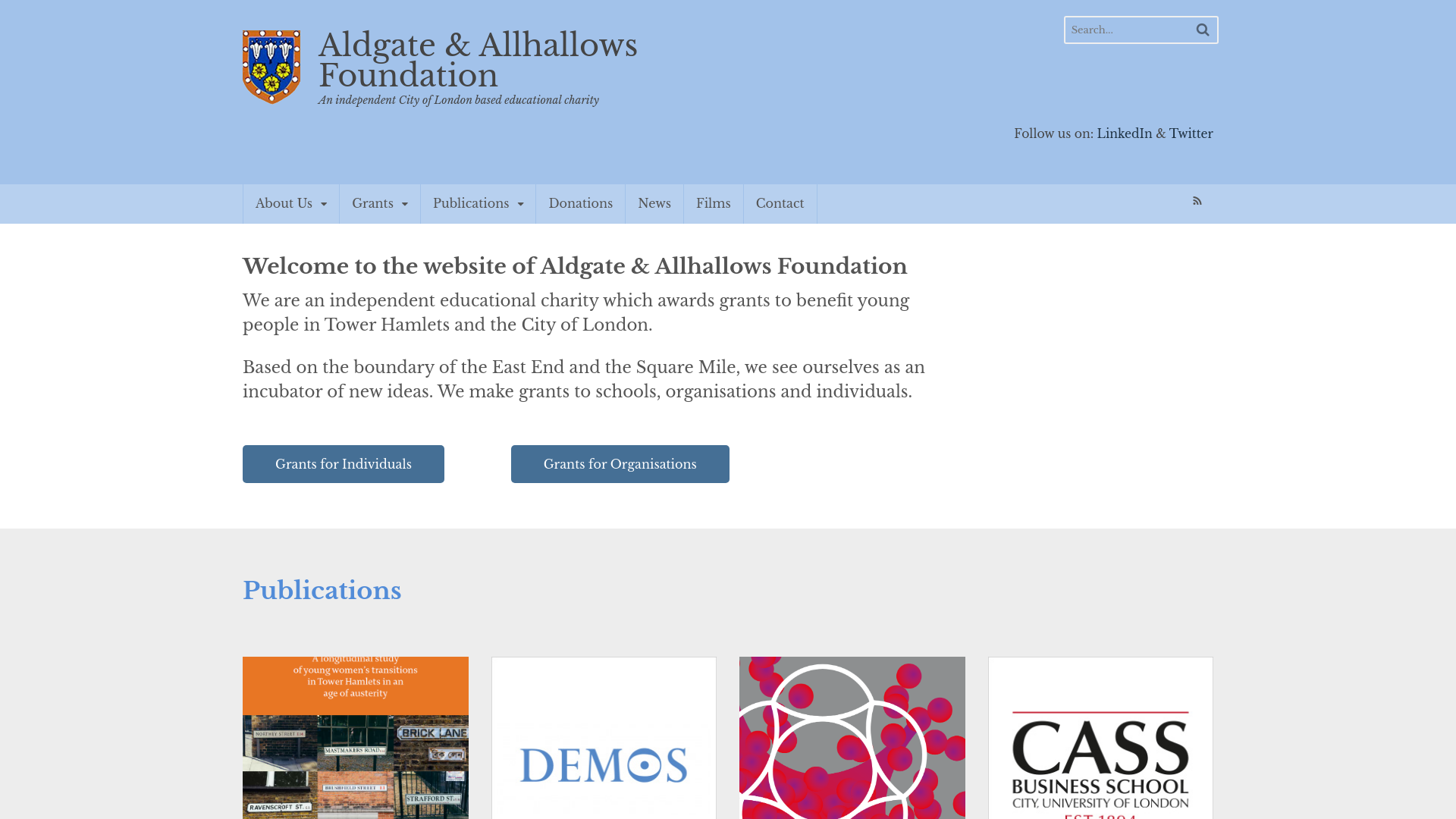 Website screenshot