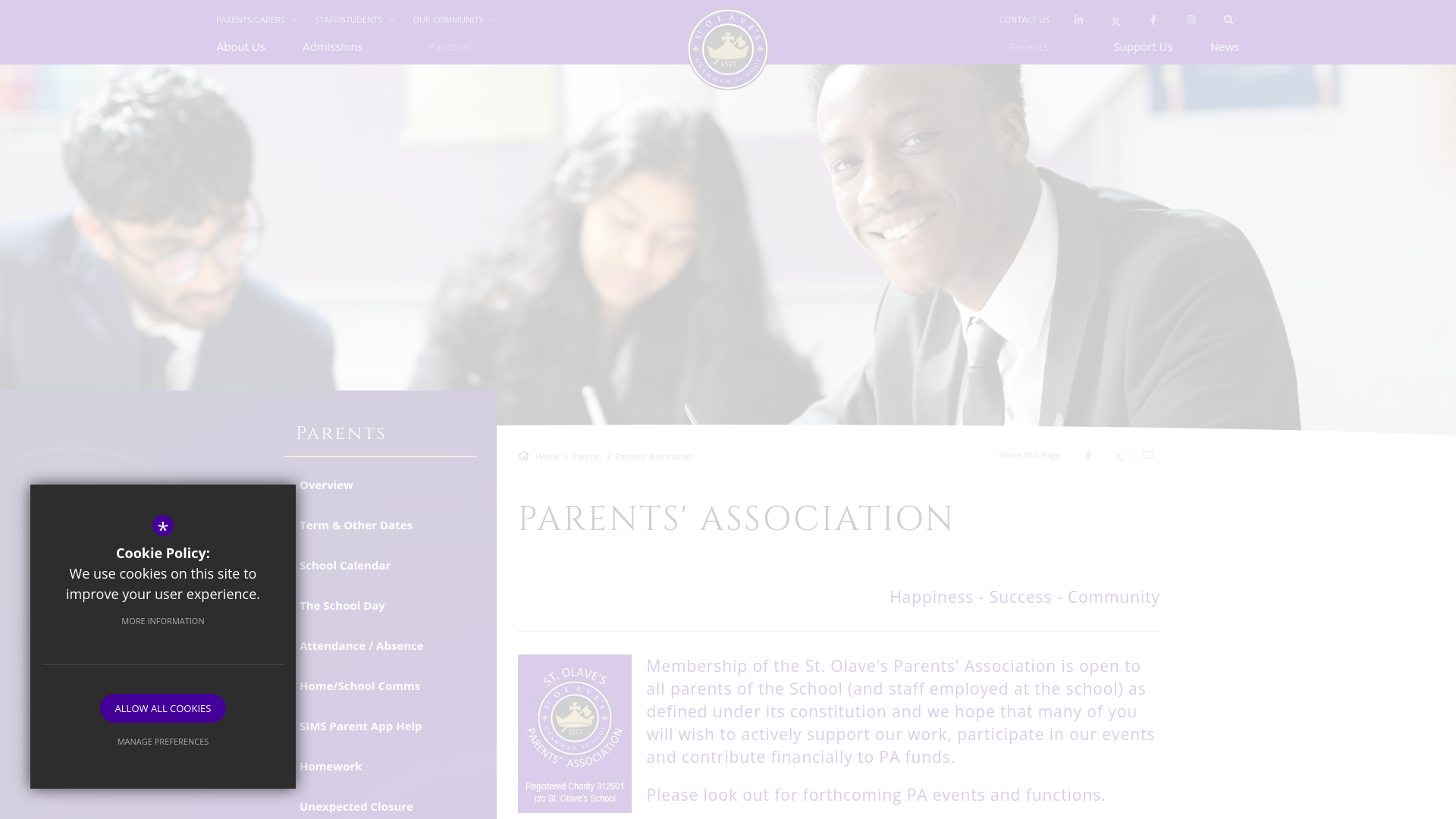 Website screenshot