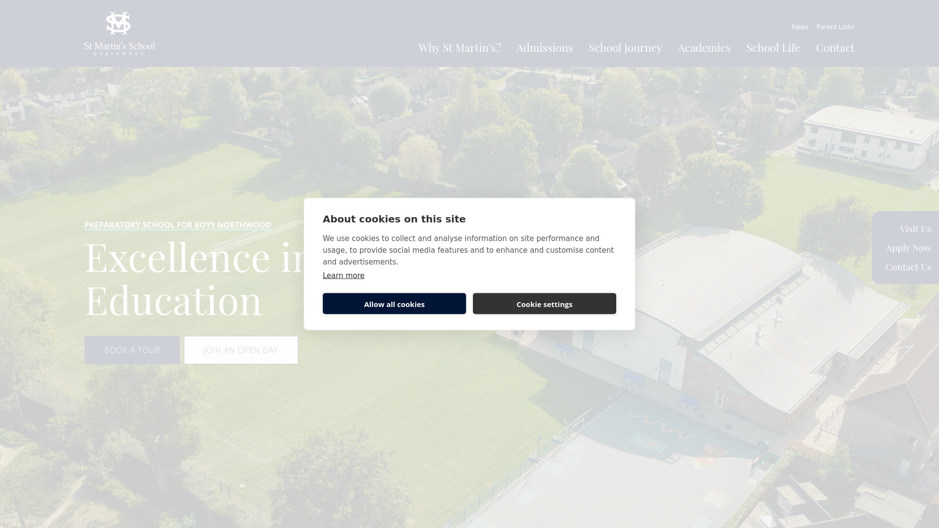 Website screenshot