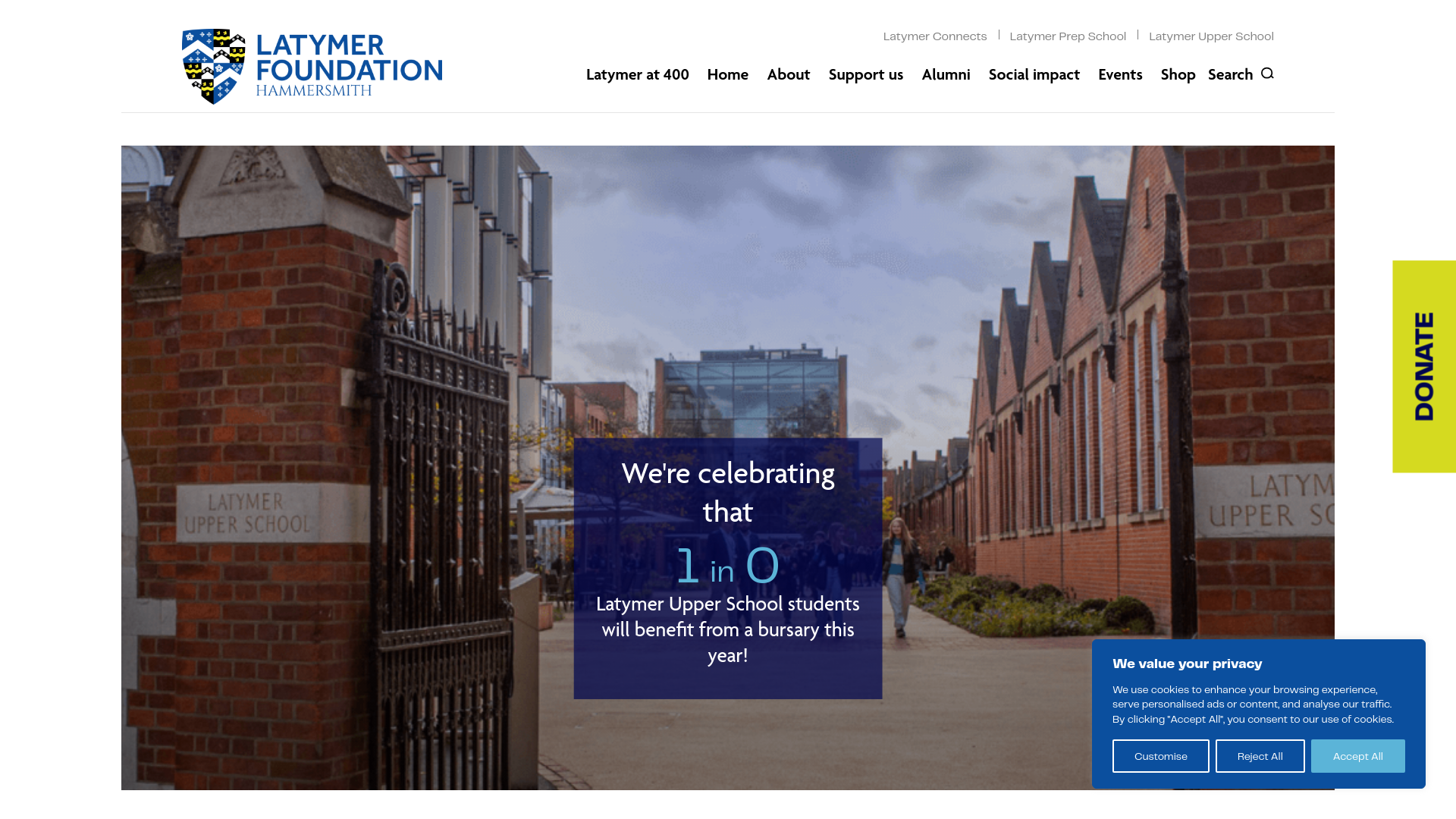 Website screenshot