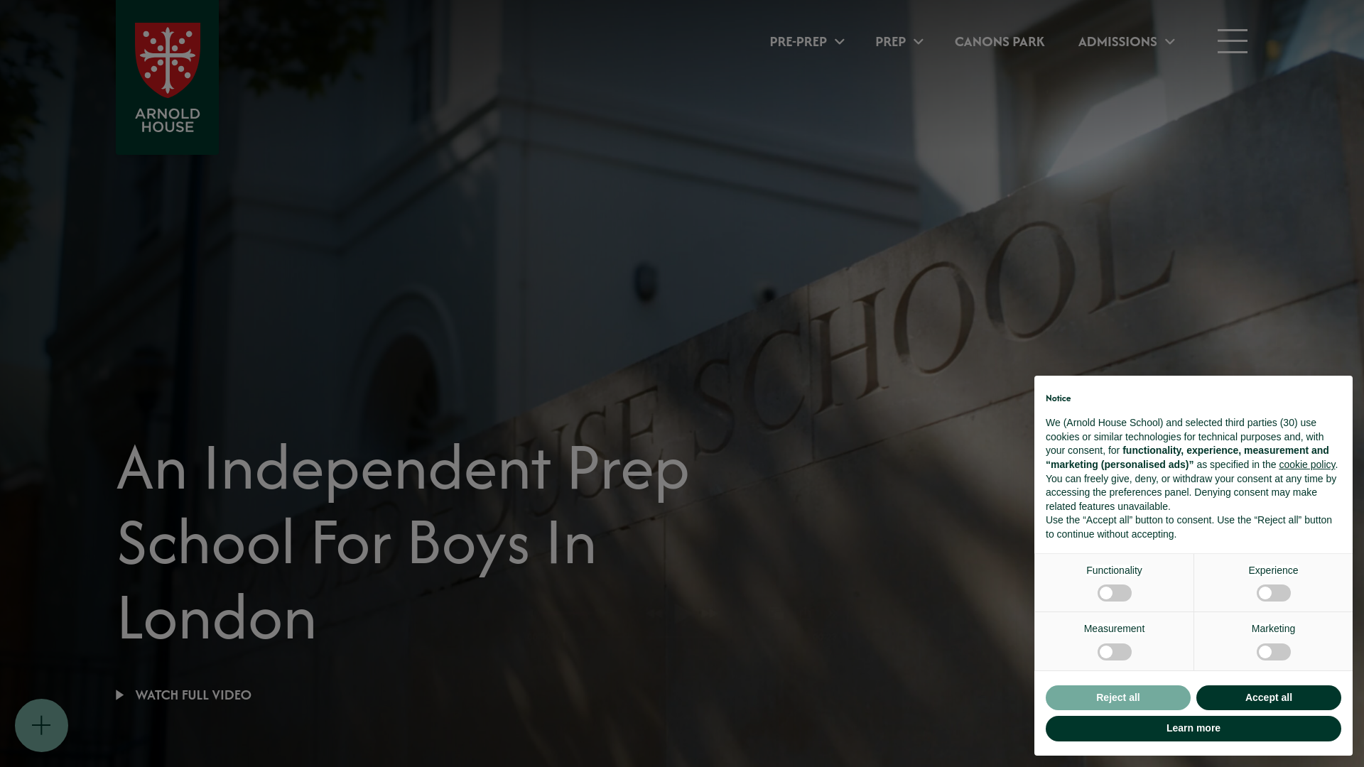 Website screenshot