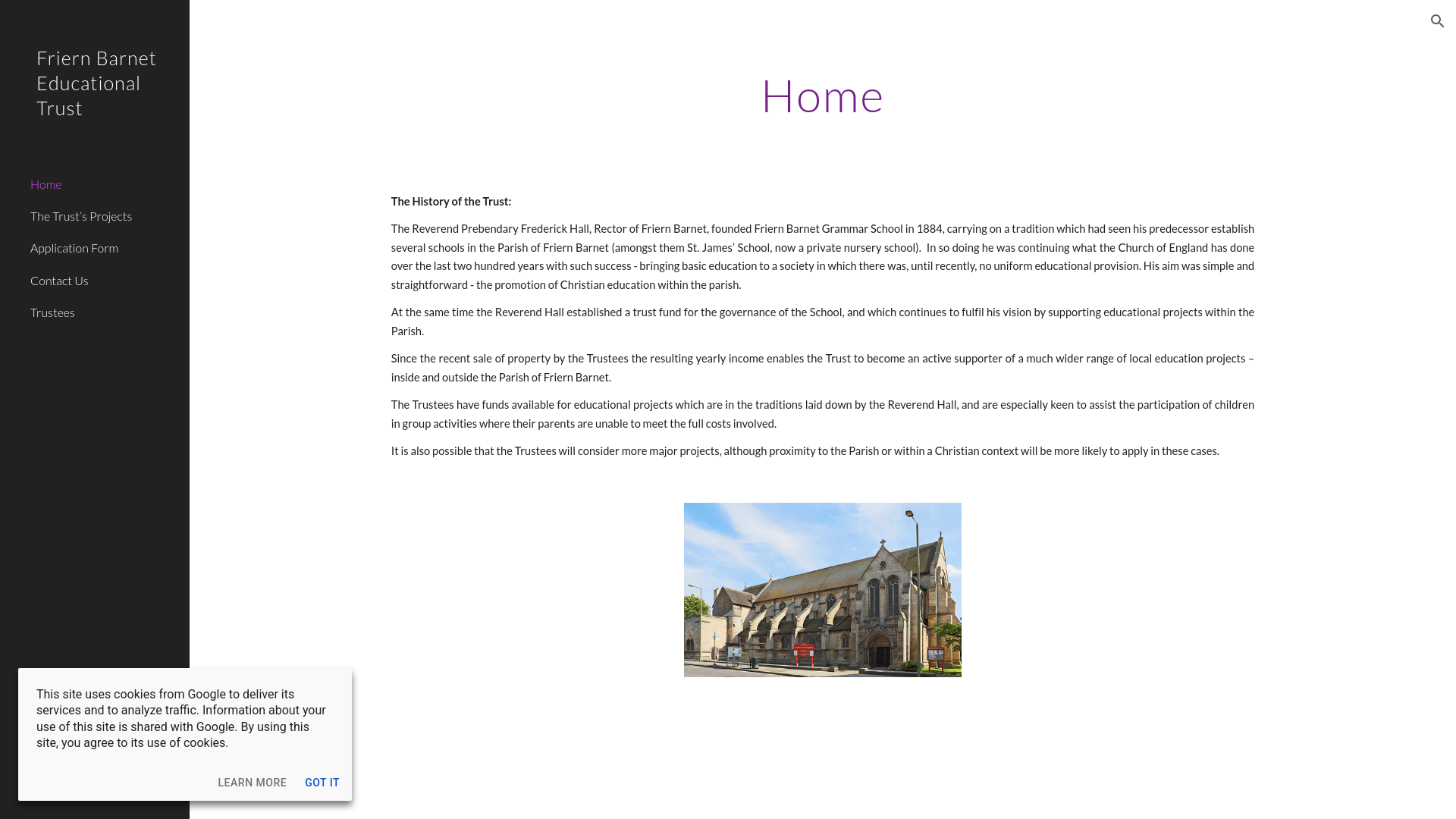 Website screenshot