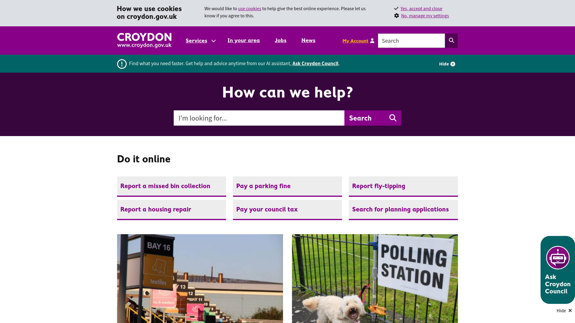 Website screenshot