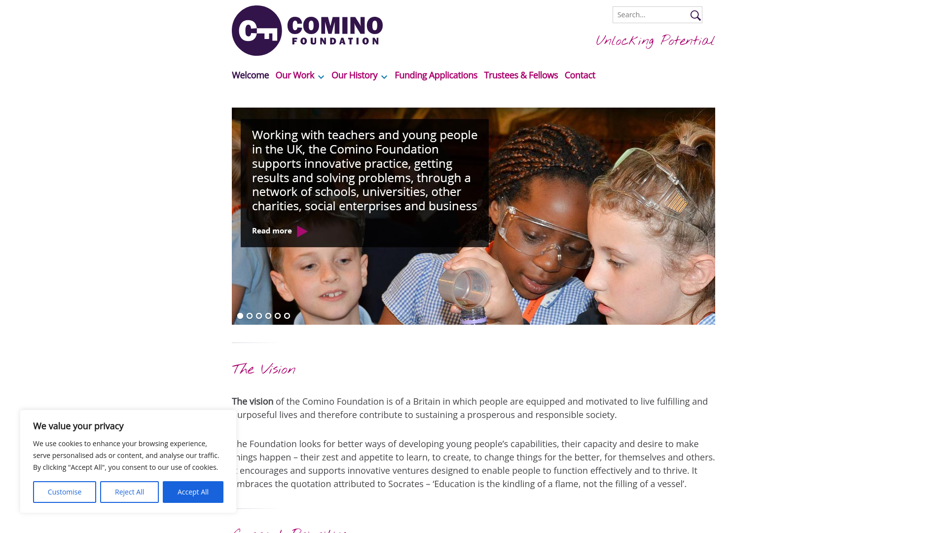 Website screenshot