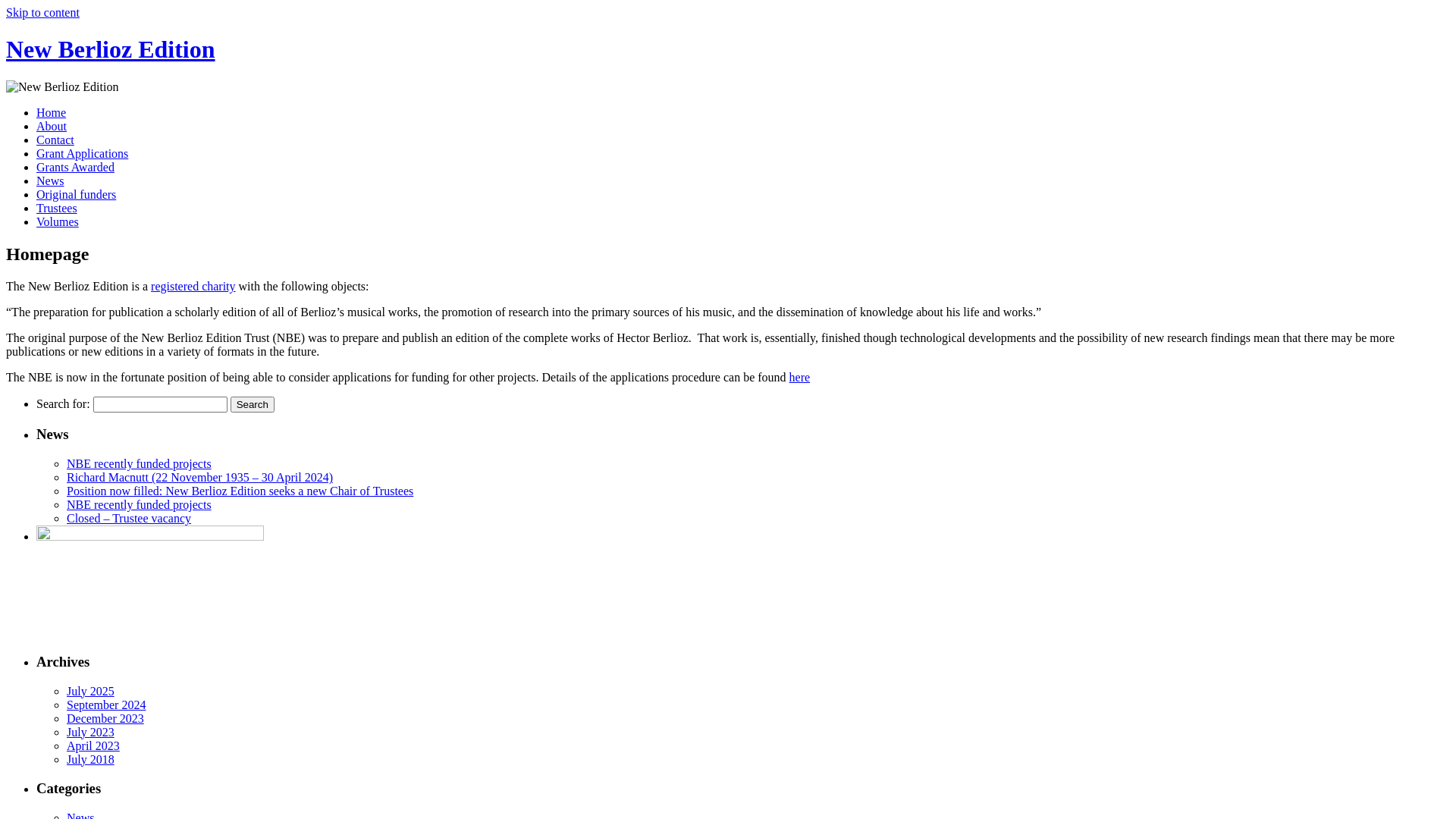 Website screenshot