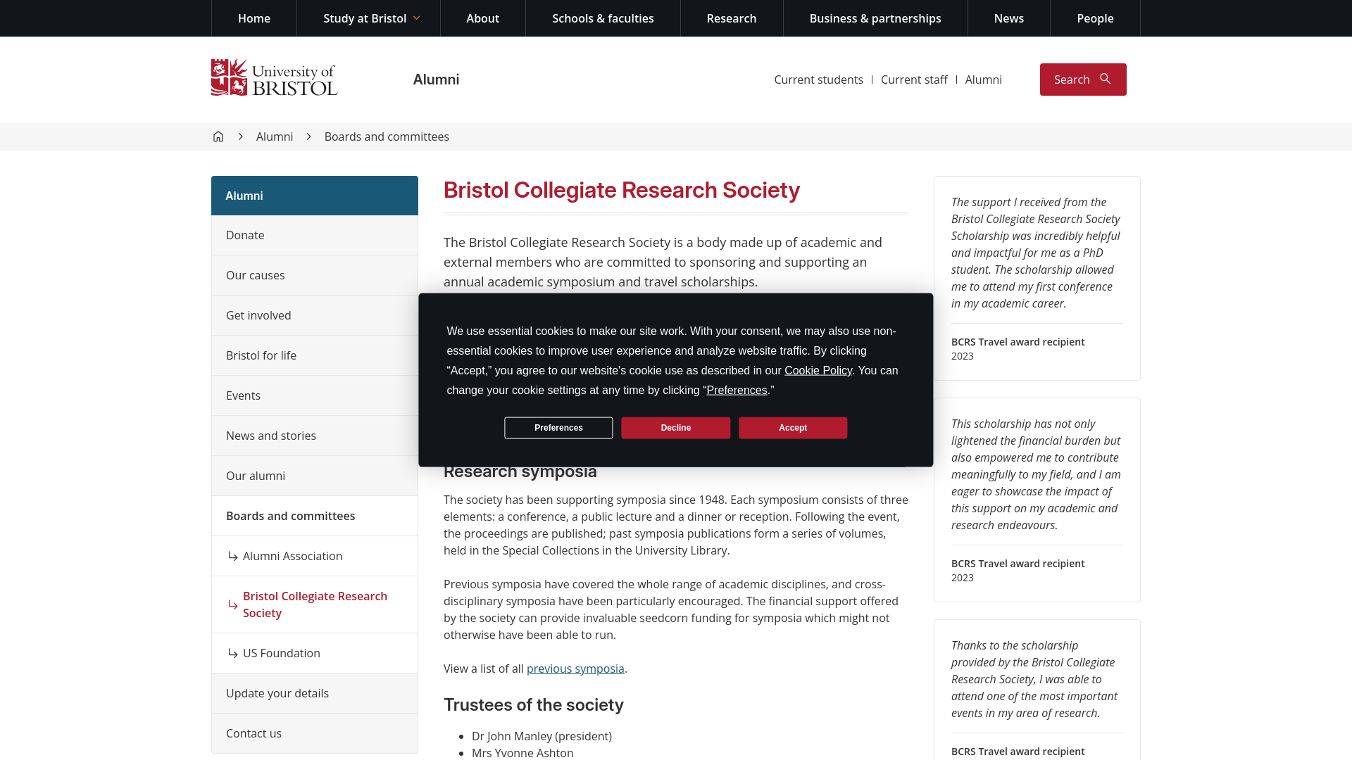 Website screenshot