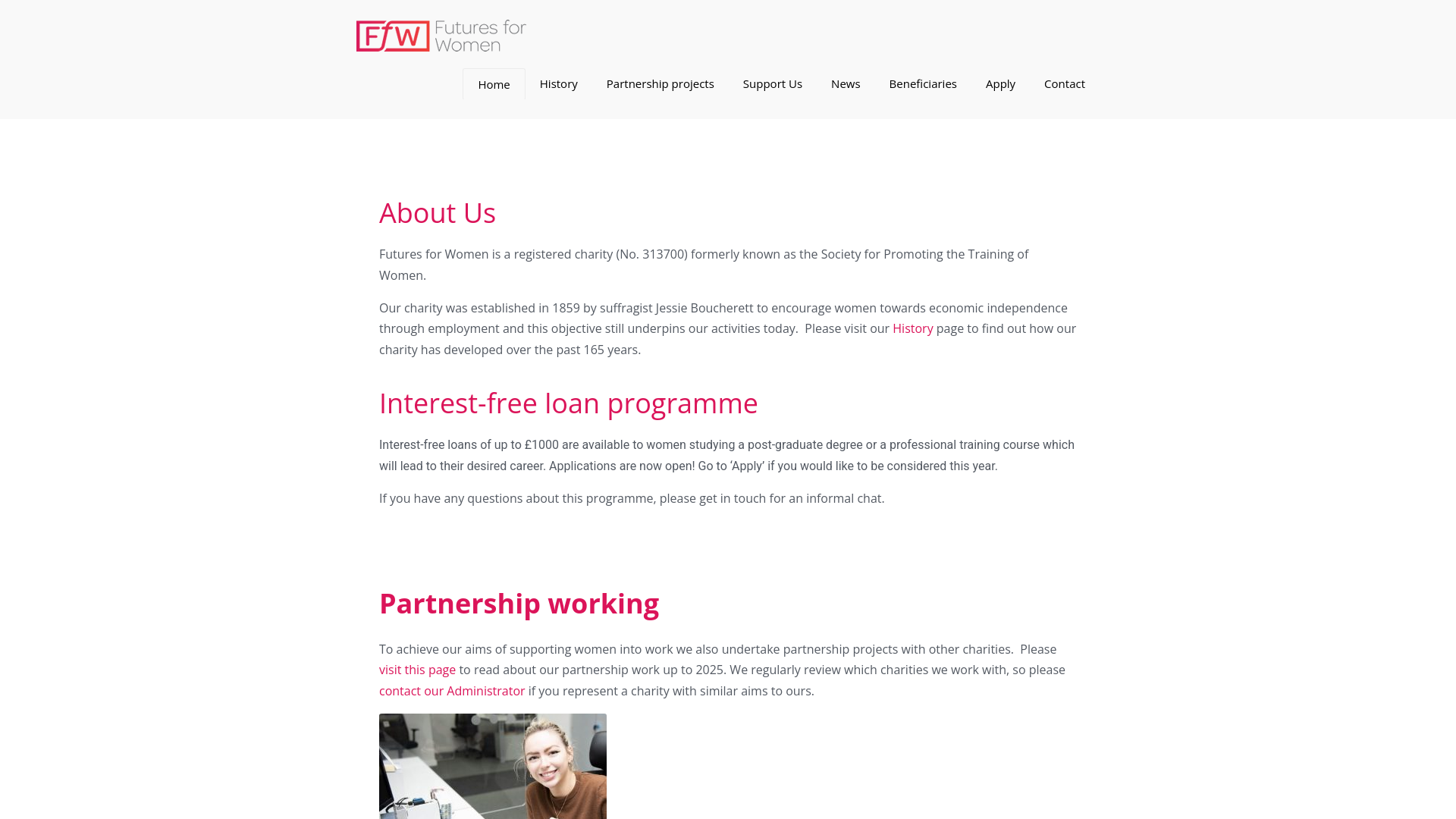 Website screenshot