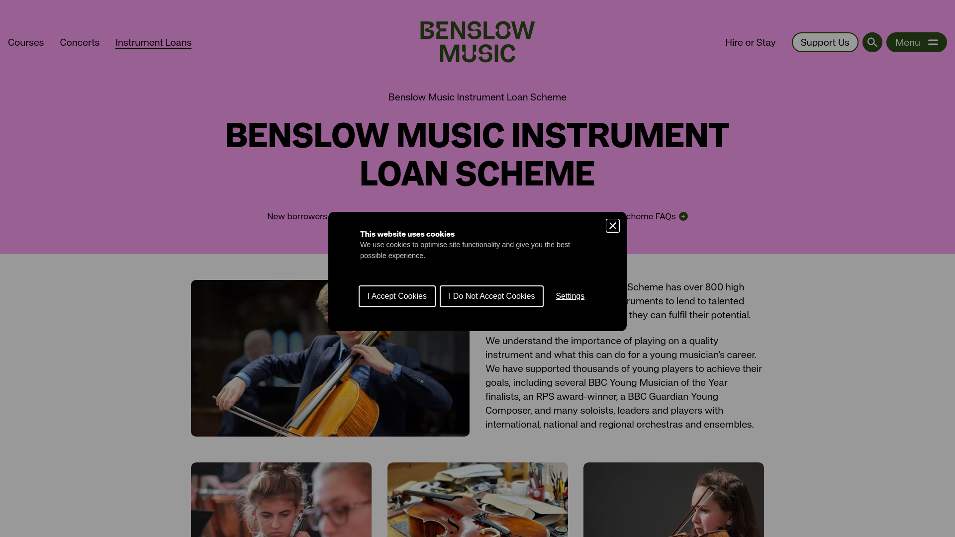 Website screenshot