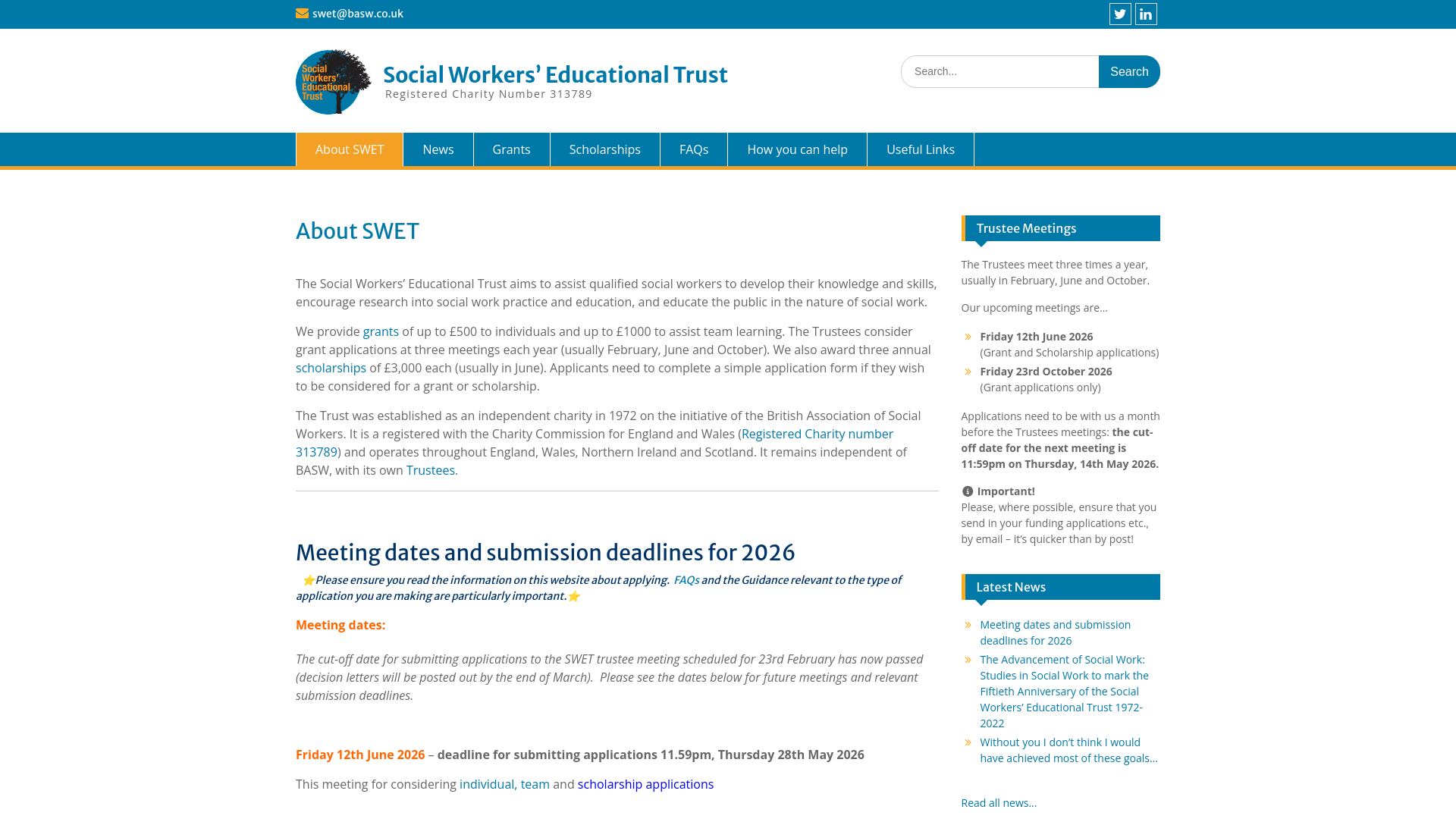 Website screenshot